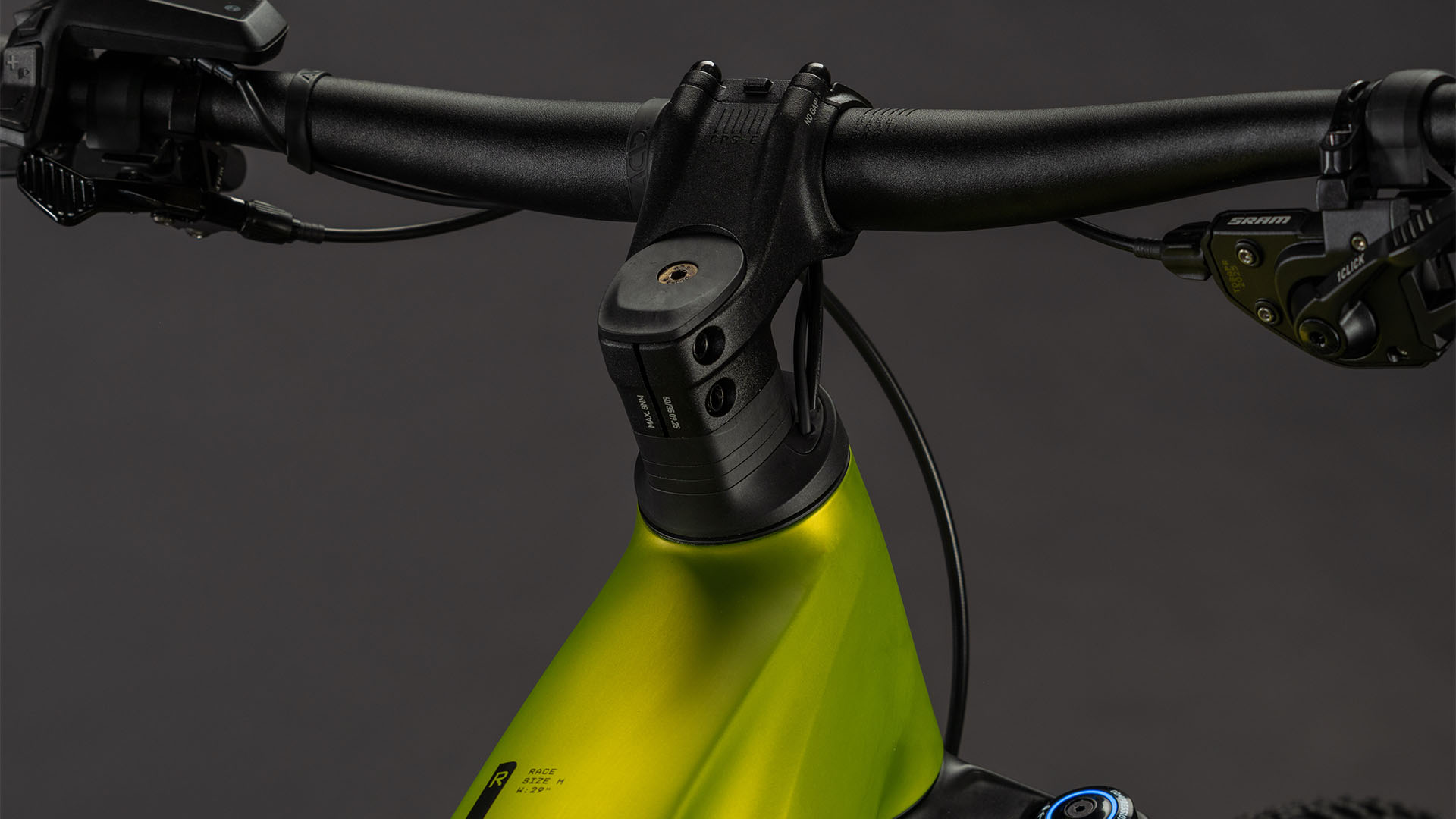 BICICLETA ELECTRICA CUBE REACTION HYBRID RACE 800 TRAPEZE LIZARD BLACK 2026 cadru M (18") - roti 29 [3]