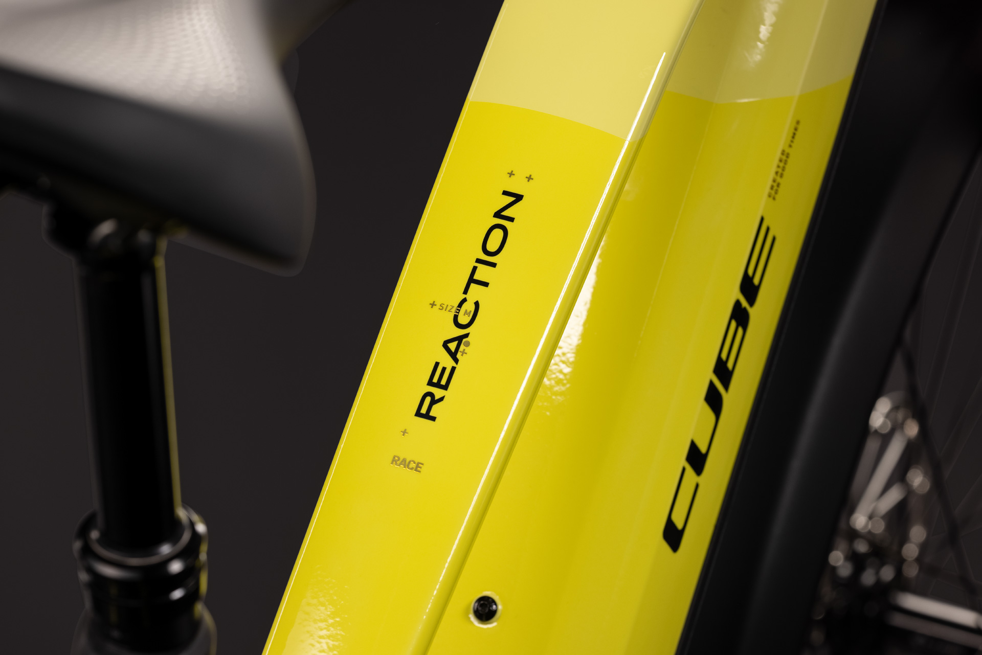 BICICLETA ELECTRICA CUBE REACTION HYBRID RACE 800 FE TRAPEZE BANANASPLIT BLACK 2027 cadru L (20") - roti 29 [3]