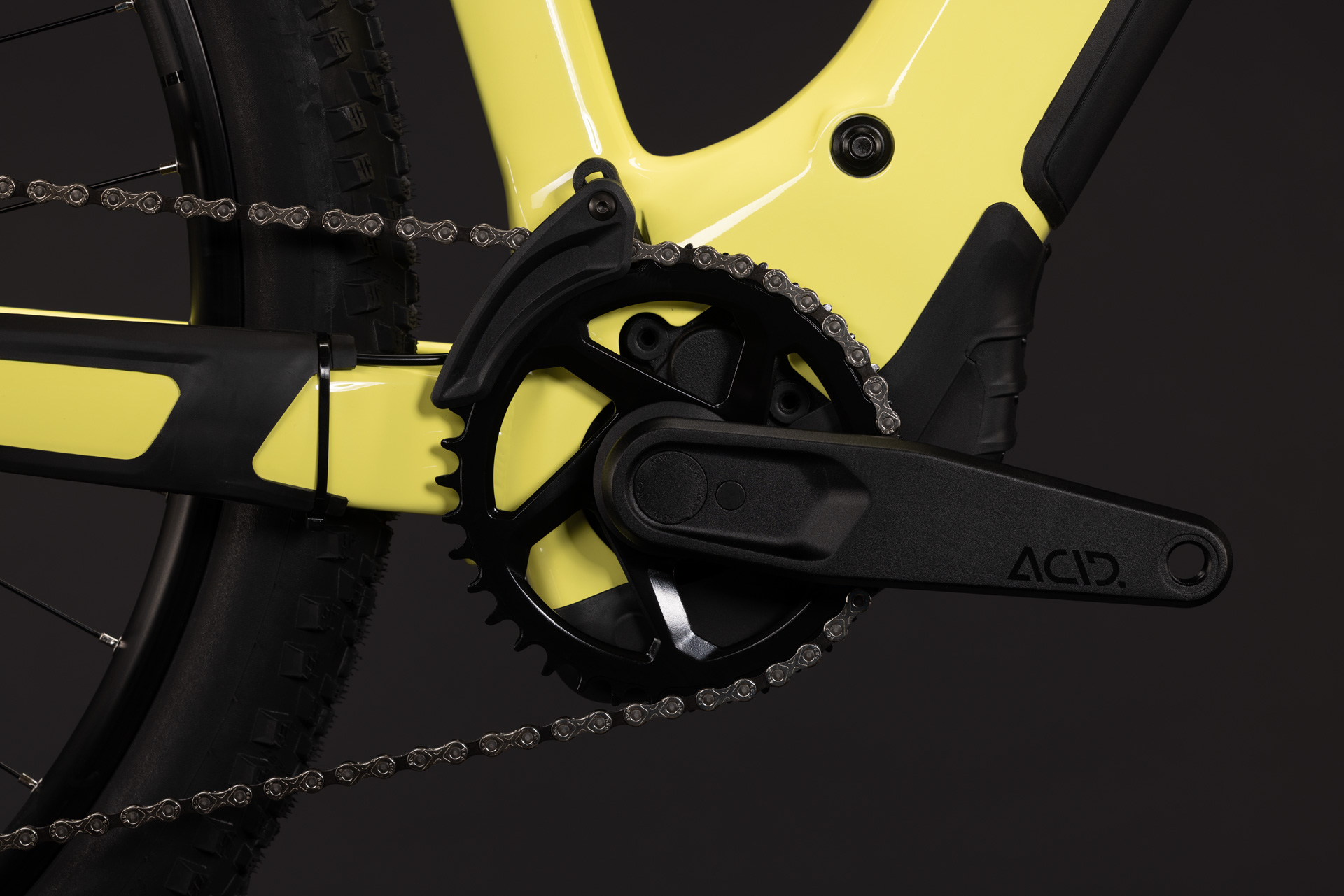 BICICLETA ELECTRICA CUBE REACTION HYBRID RACE 800 TRAPEZE BANANASPLIT BLACK 2027 cadru L (20") - roti 29 [4]