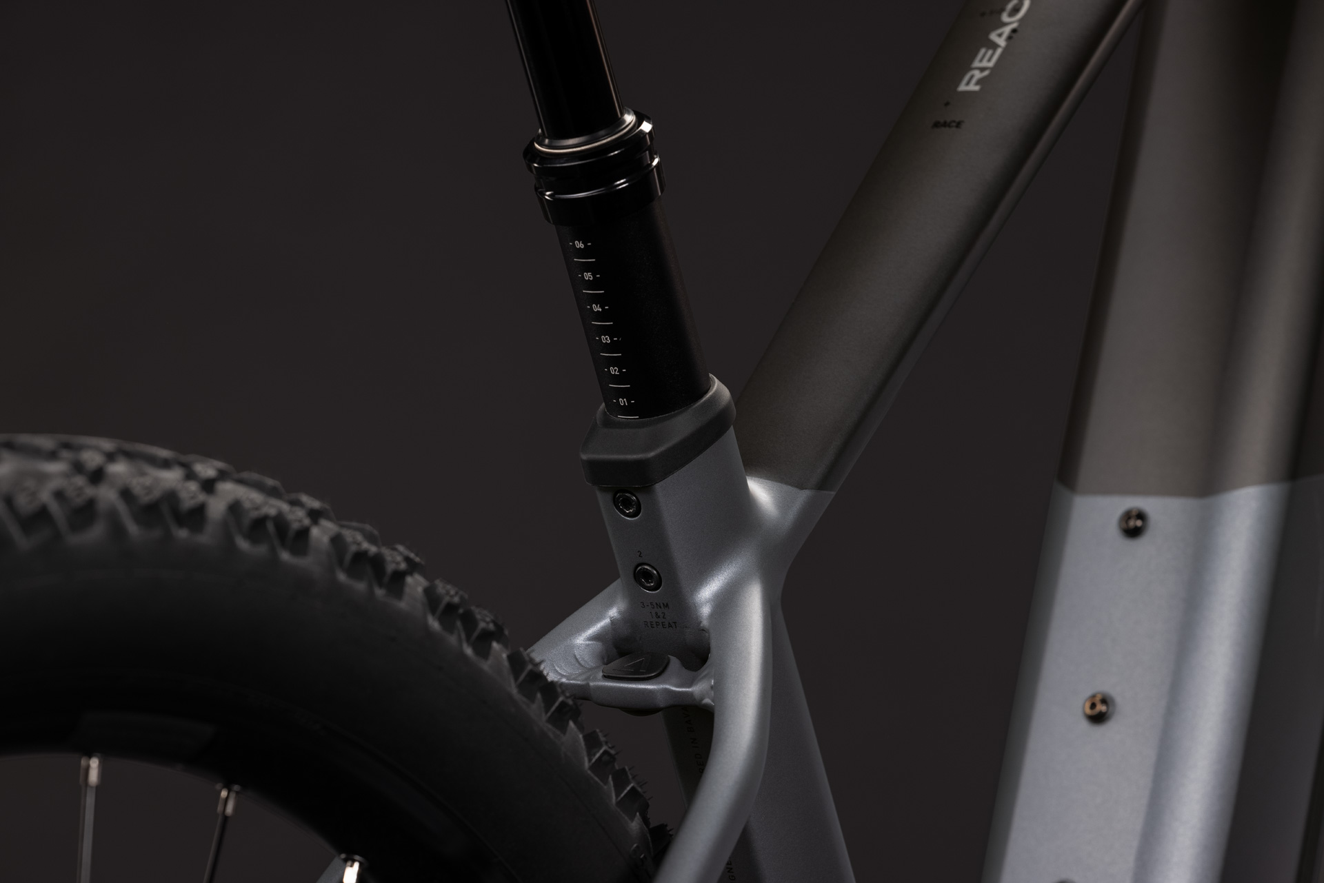 BICICLETA ELECTRICA CUBE REACTION HYBRID RACE 800 SLABGREY CHROME 2027 cadru M (18") - roti 29 [3]