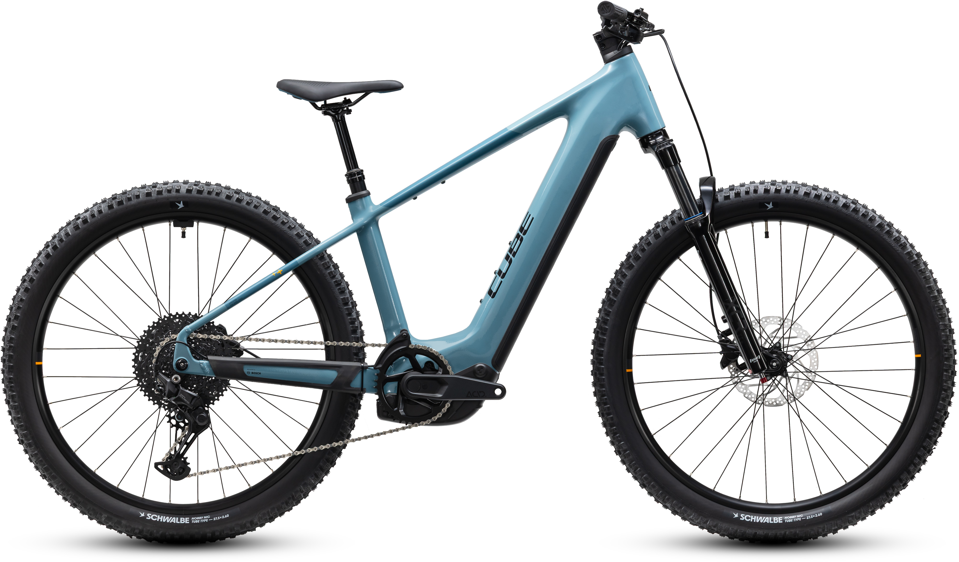 Ciclism - BICICLETA ELECTRICA CUBE REACTION HYBRID ROOKIE 540 SURFBLUE BLACK 2027 XS