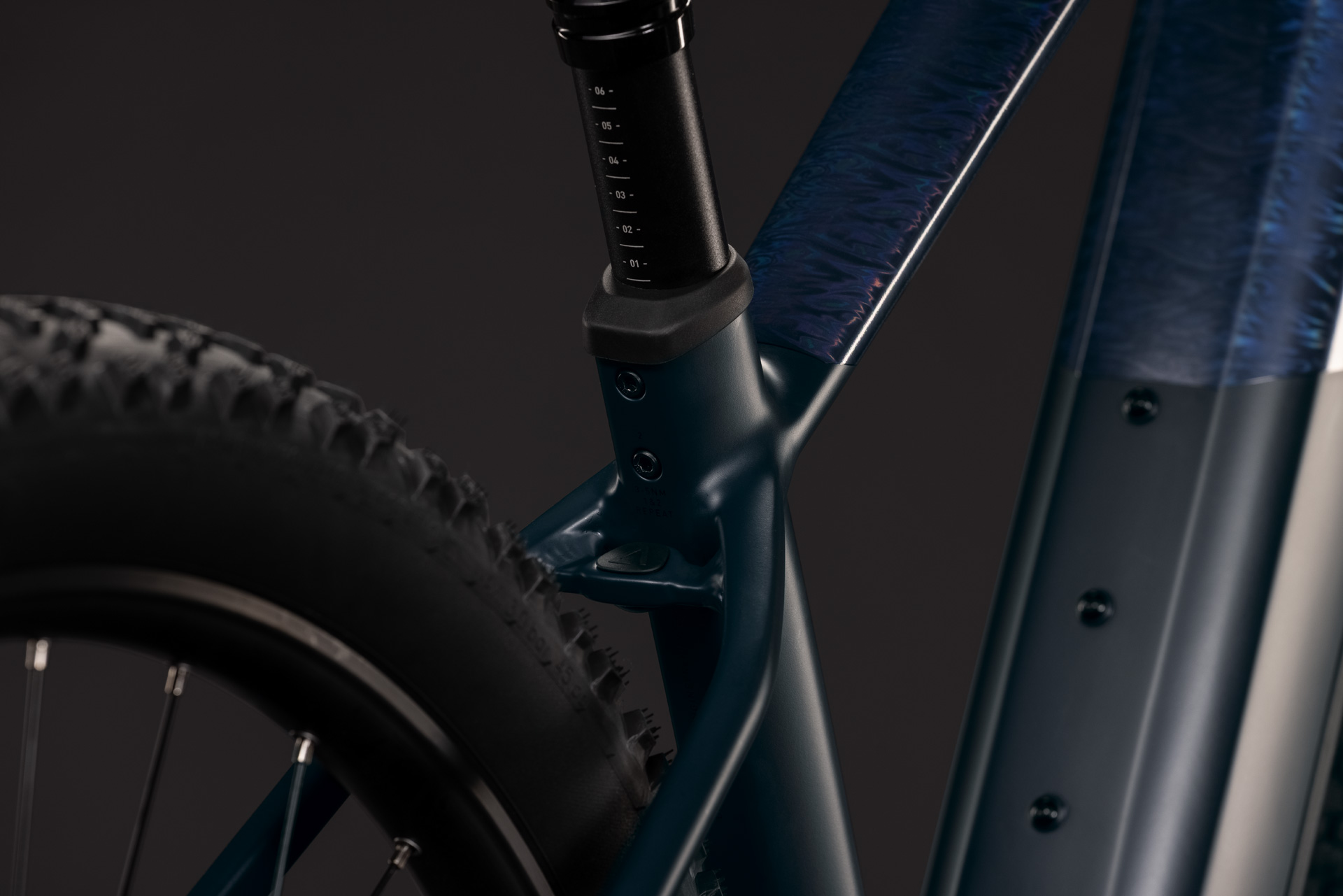 BICICLETA ELECTRICA CUBE REACTION HYBRID SLT 800 NIGHT REFLEX 2027 cadru M (18") - roti 29 [3]