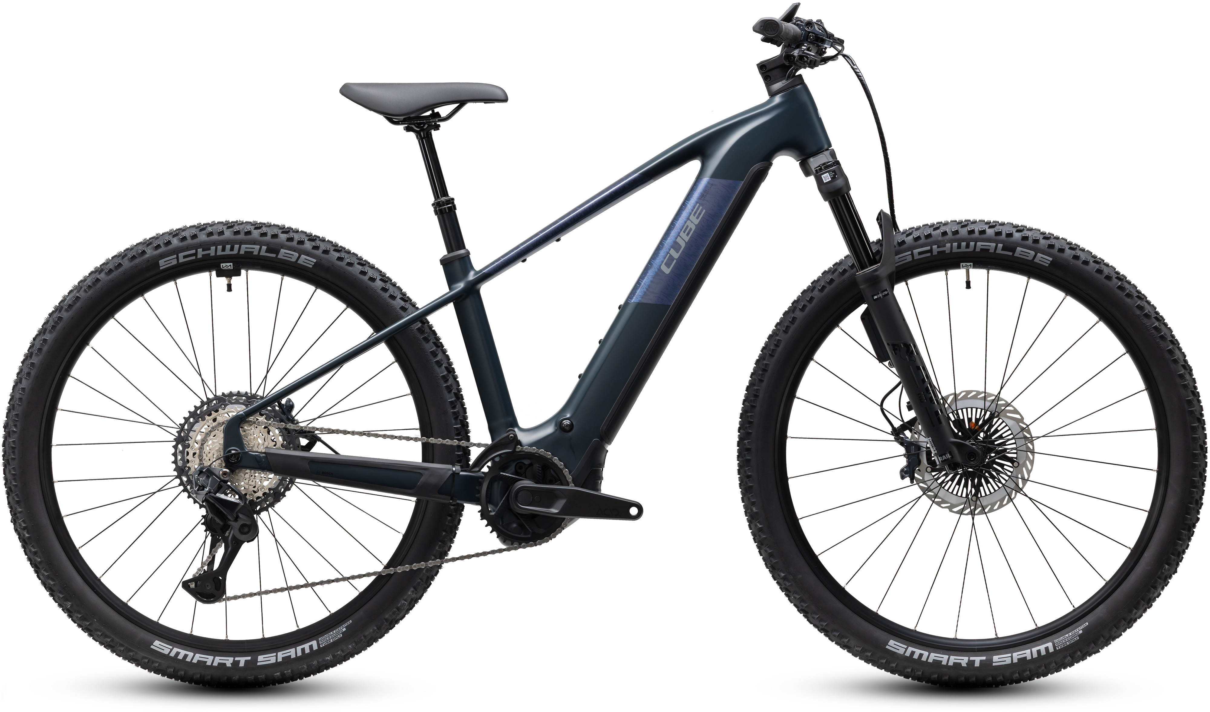 Ciclism - BICICLETA ELECTRICA CUBE REACTION HYBRID SLT 800 NIGHT REFLEX 2027 cadru XXL (23") - roti 29