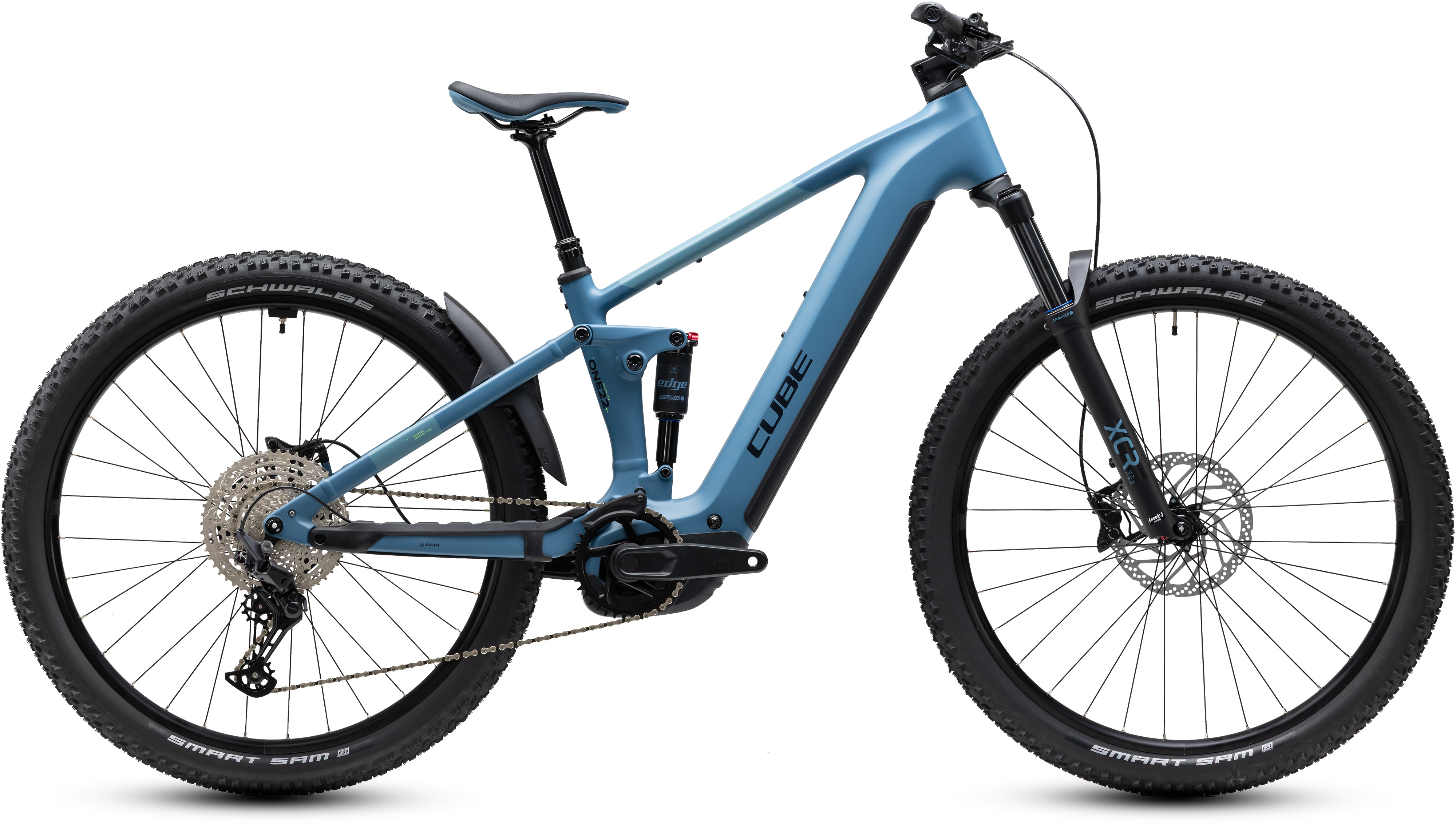 Ciclism - BICICLETA ELECTRICA CUBE STEREO HYBRID ONE22 PRO 800 BLUESAPPHIRE BLUE 2027 cadru M (18") - roti 29