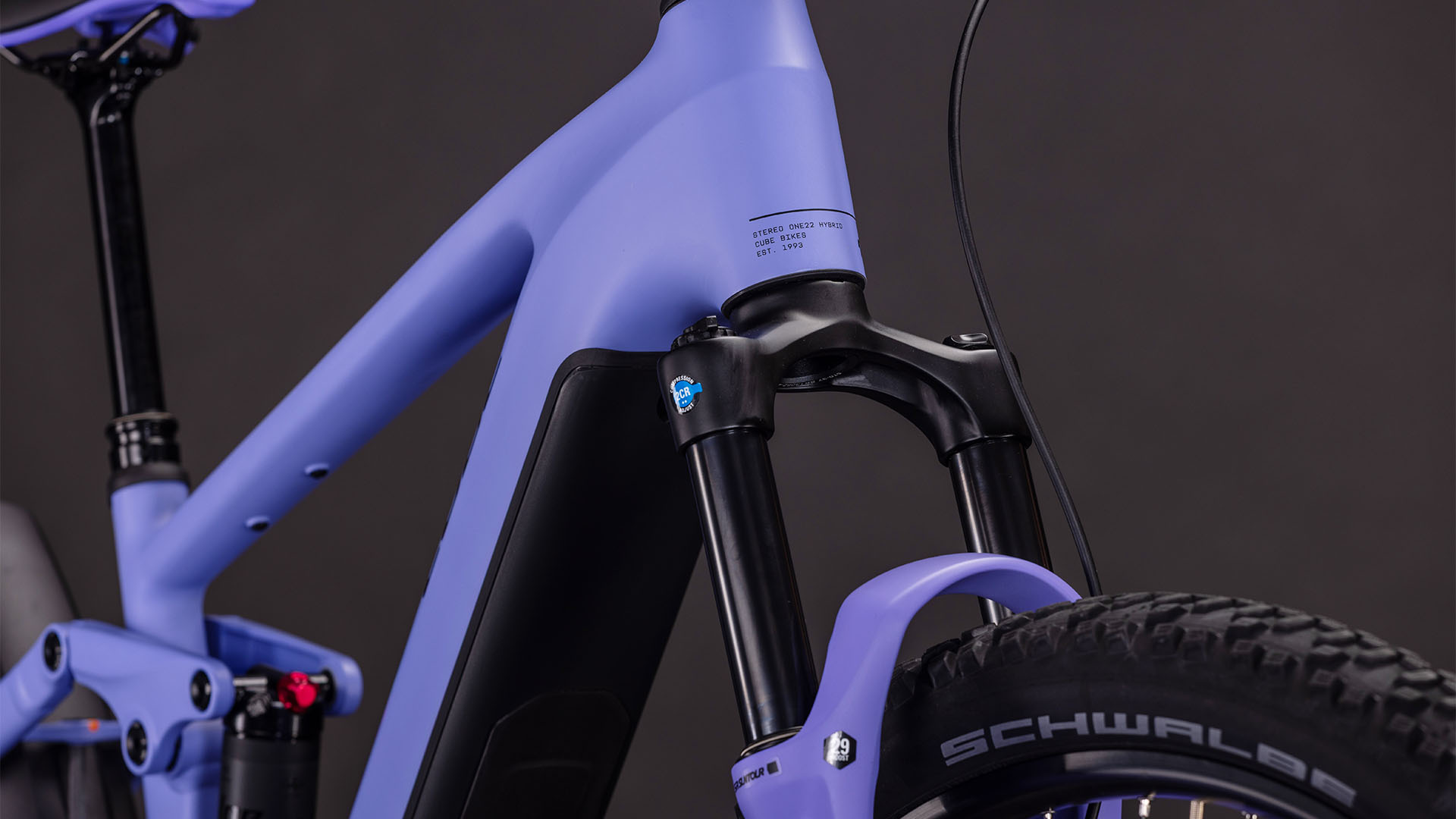 BICICLETA ELECTRICA CUBE STEREO HYBRID ONE22 PRO 800 LUCIDLILAC LIME 2026 cadru XL (22") - roti 29 [4]