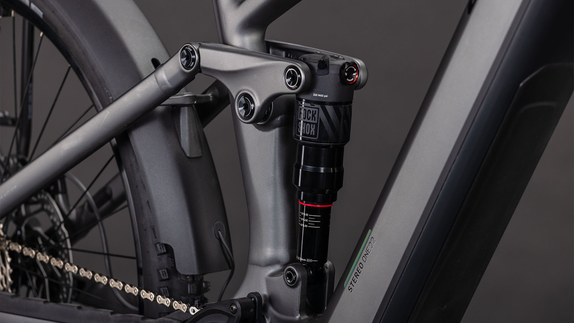 BICICLETA ELECTRICA CUBE STEREO HYBRID ONE22 RACE 800 FE SLABGREY CHROME 2026 cadru M (18") - roti 29 [3]