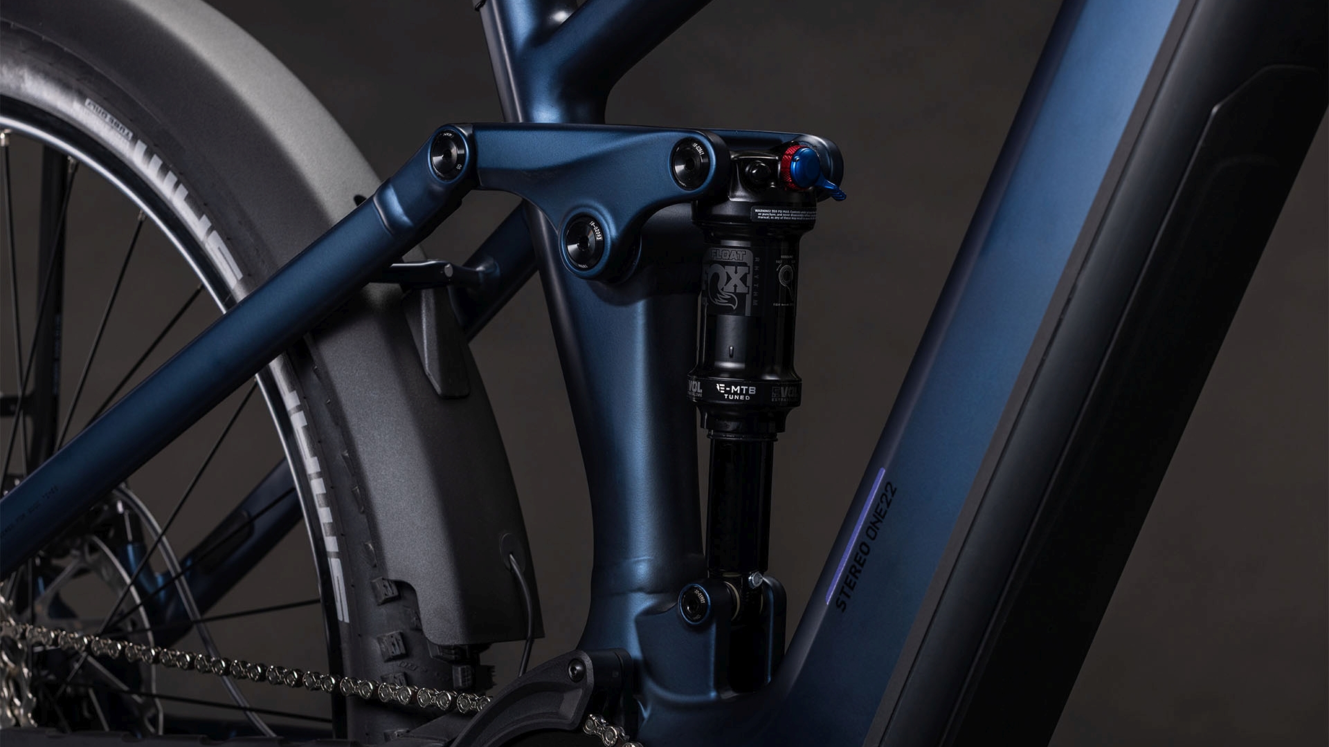 BICICLETA ELECTRICA CUBE STEREO HYBRID ONE22 SLX 800 FE INDIGOBLUE BLUE 2026 cadru XL (22") - roti 29 [3]