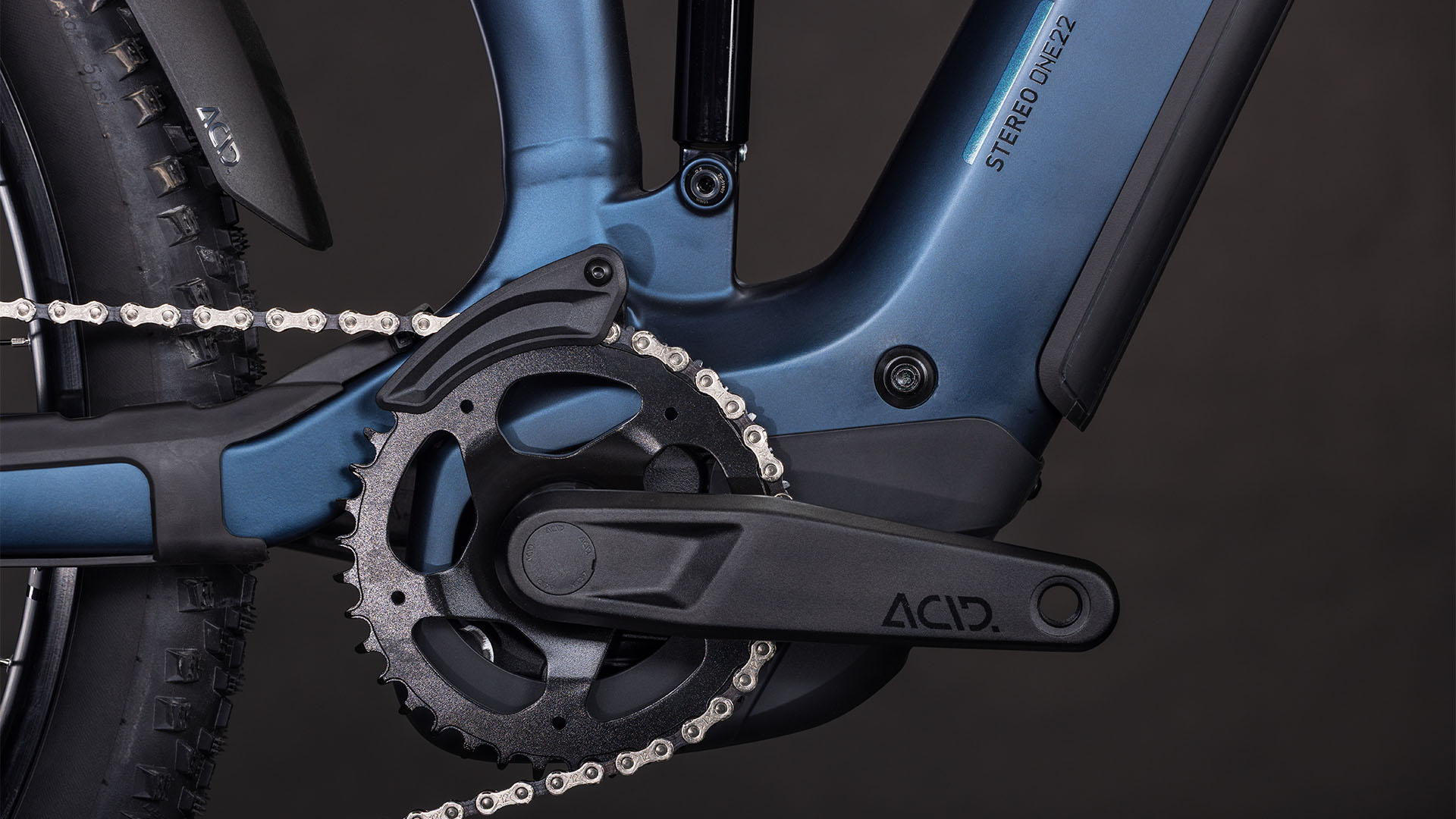 BICICLETA ELECTRICA CUBE STEREO HYBRID ONE22 SLX 800 INDIGOBLUE BLUE 2026 cadru XL (22") - roti 29 [3]