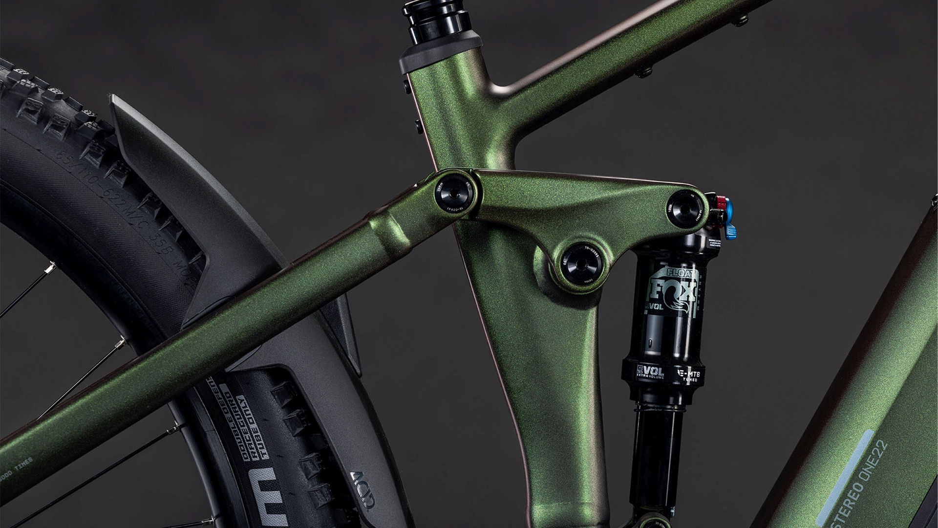 BICICLETA ELECTRICA CUBE STEREO HYBRID ONE22 SLX 800 STELLAR GREEN 2026 cadru L (20") - roti 29 [2]