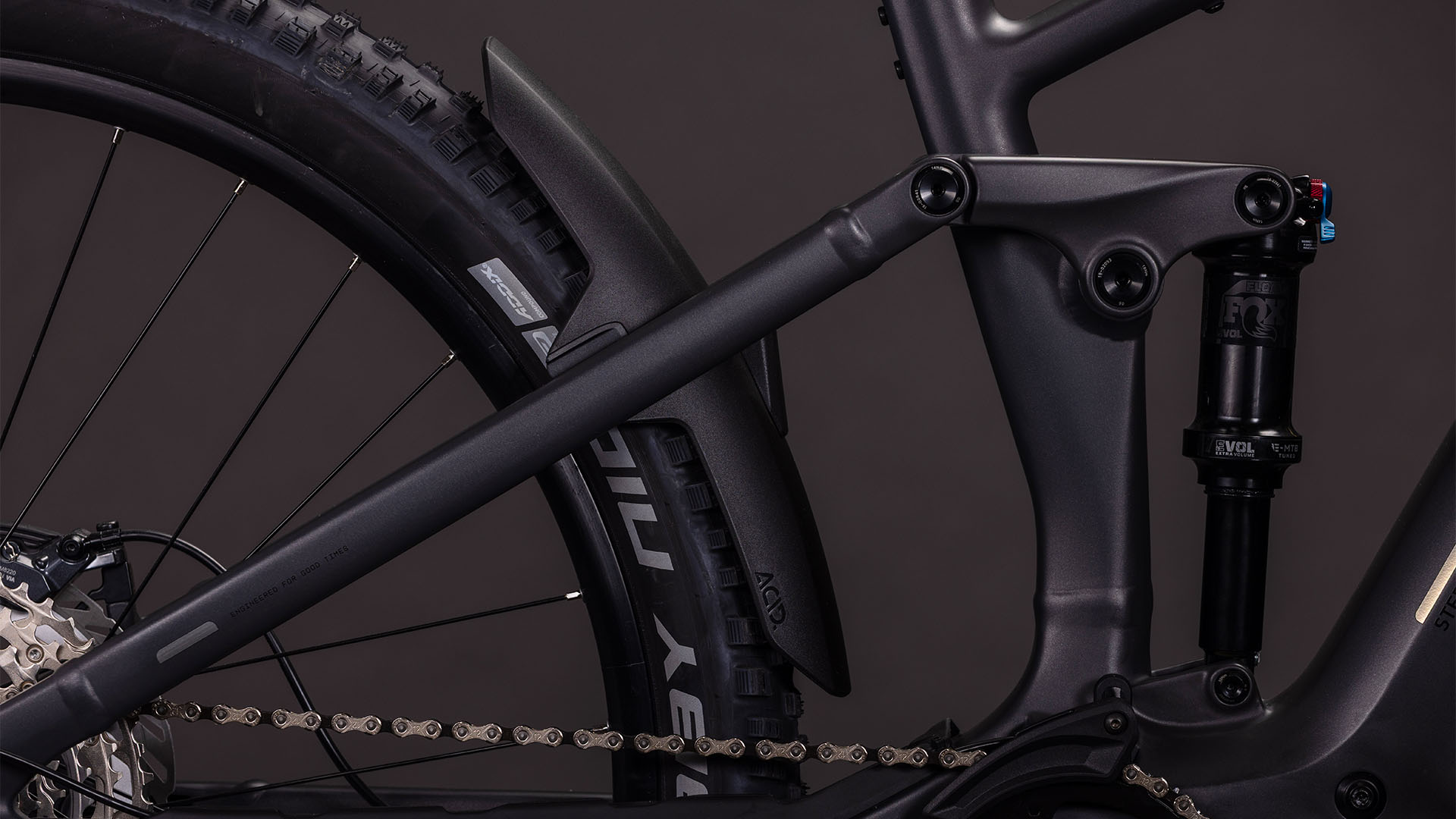 BICICLETA ELECTRICA CUBE STEREO HYBRID ONE44 EXC 800 IRONGREY CHROME 2026 cadru XL (22") - roti 29 [2]