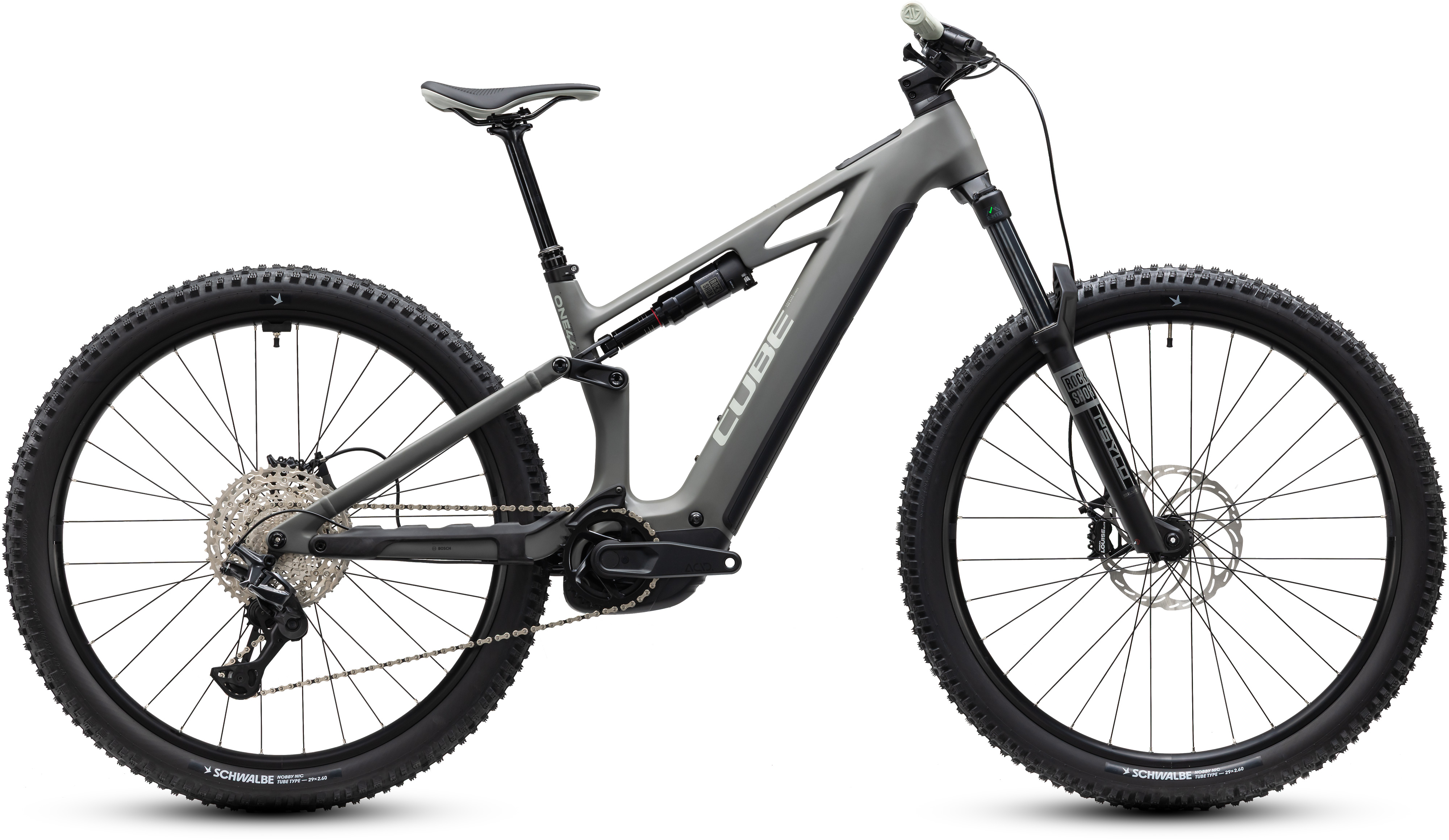 Ciclism - BICICLETA ELECTRICA CUBE STEREO HYBRID ONE44 HPC PRO 800 OLDGREY BLACK 2027 cadru L (20") - roti 29