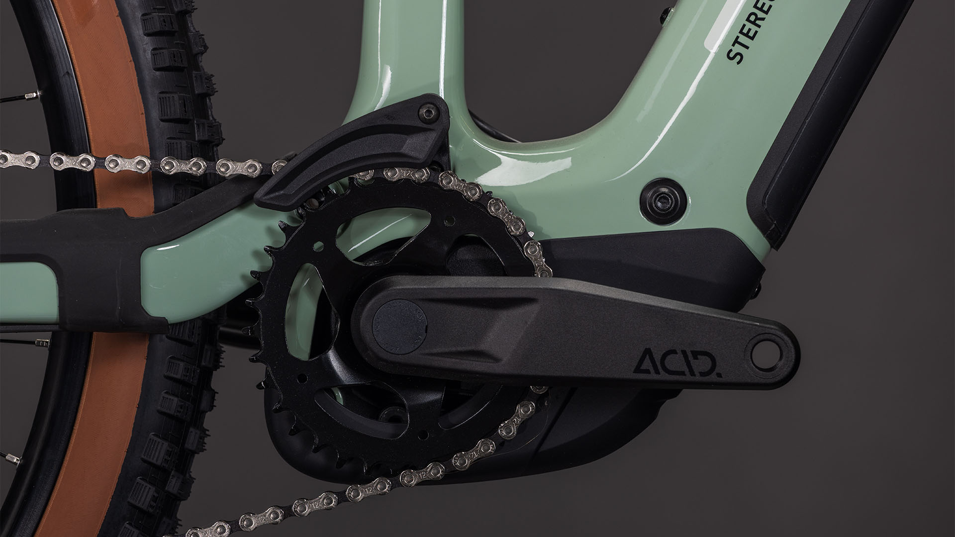 BICICLETA ELECTRICA CUBE STEREO HYBRID ONE44 HPC RACE 800 DRIEDHERBS BLACK 2026 cadru S (16") - roti 27.5 [2]