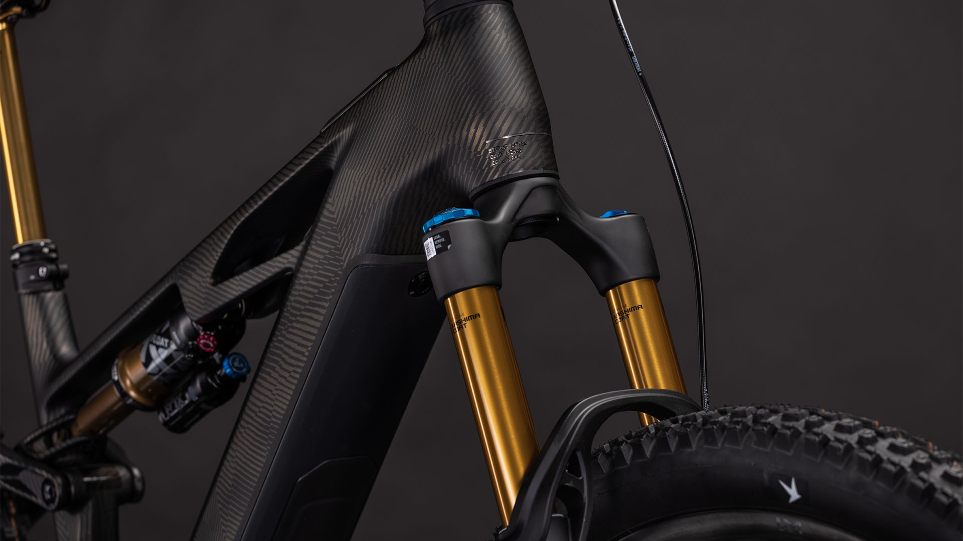 BICICLETA ELECTRICA CUBE STEREO HYBRID ONE44 HPC SLT 800 CARBONGRID CHROME 2026 cadru S (16") - roti 27.5 [2]