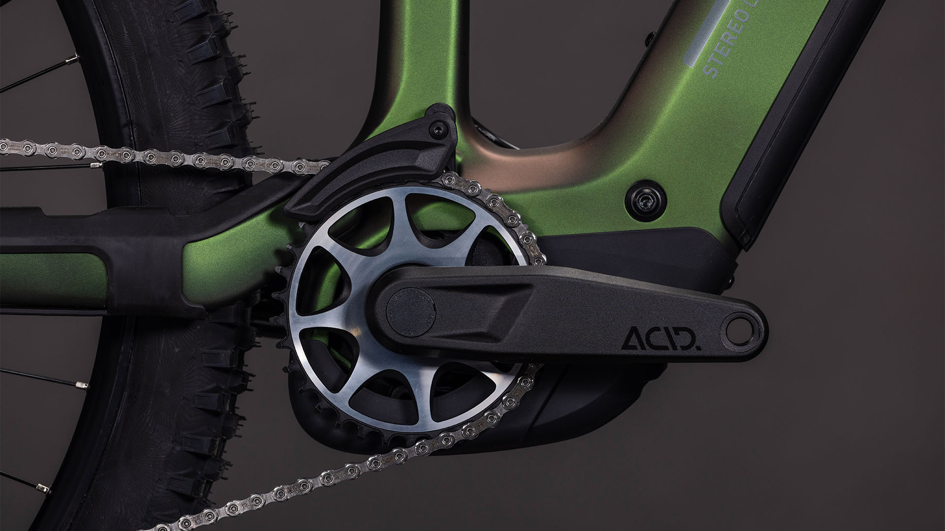 BICICLETA ELECTRICA CUBE STEREO HYBRID ONE44 HPC SLX EVO 800 STELLAR GREY 2026 cadru M (18") - roti 29 [2]