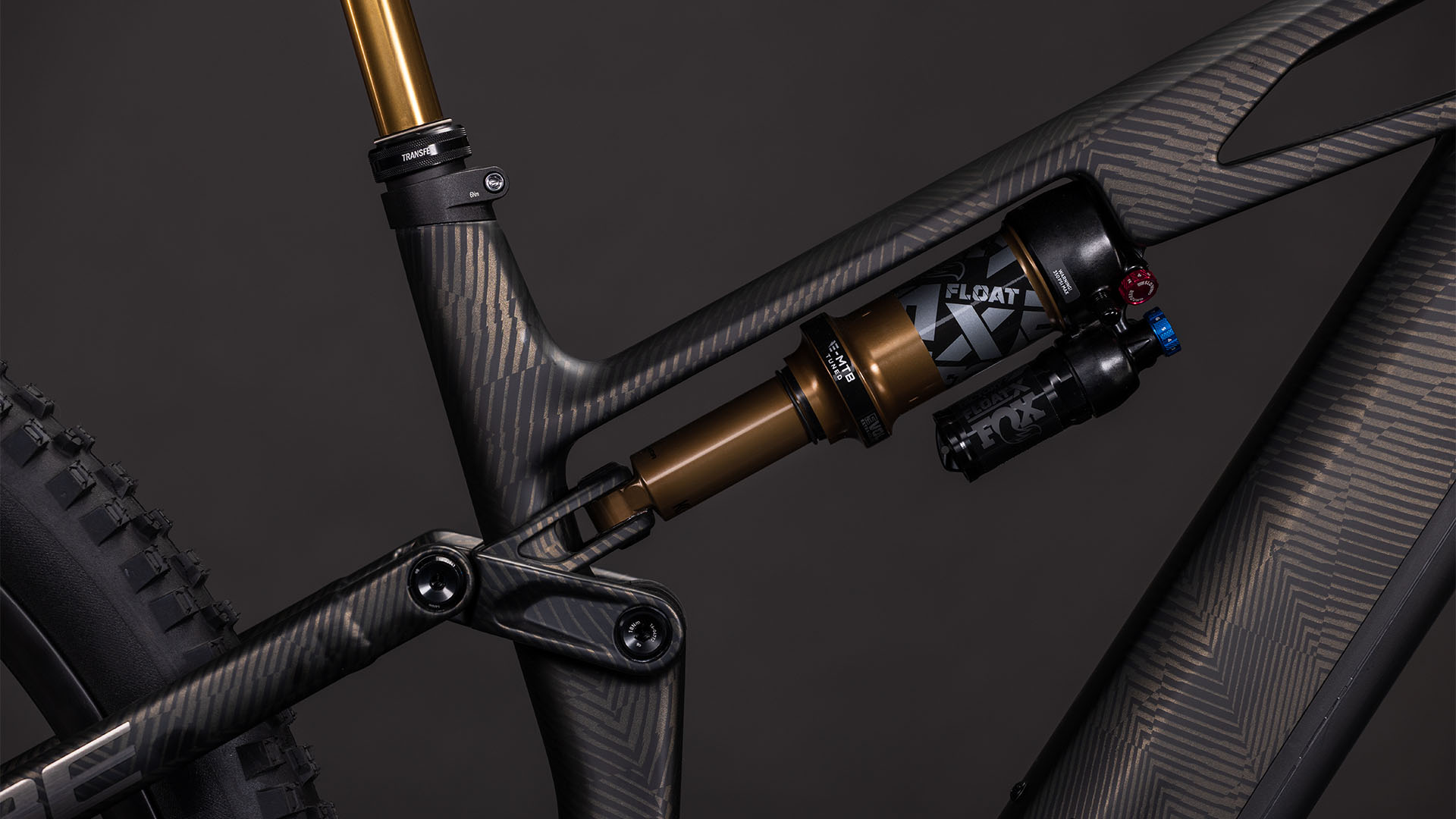 BICICLETA ELECTRICA CUBE STEREO HYBRID ONE44 HPC SLT 800 CARBONGRID CHROME 2026 cadru S (16") - roti 27.5 [3]