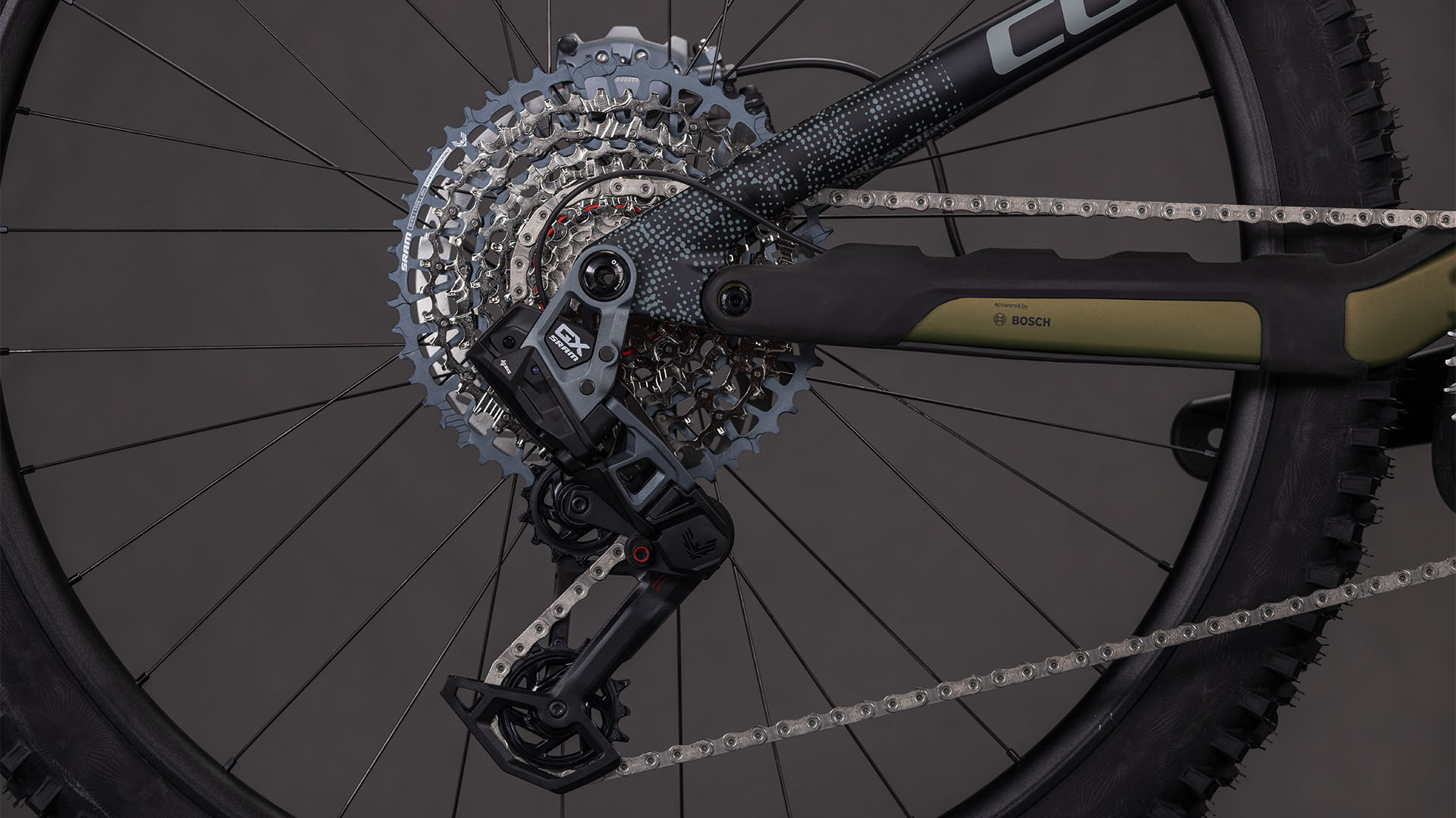 BICICLETA ELECTRICA CUBE STEREO HYBRID ONE44 HPC TM 800 REEDGREEN MATRIX 2026 cadru S (16") - roti 27.5 [2]