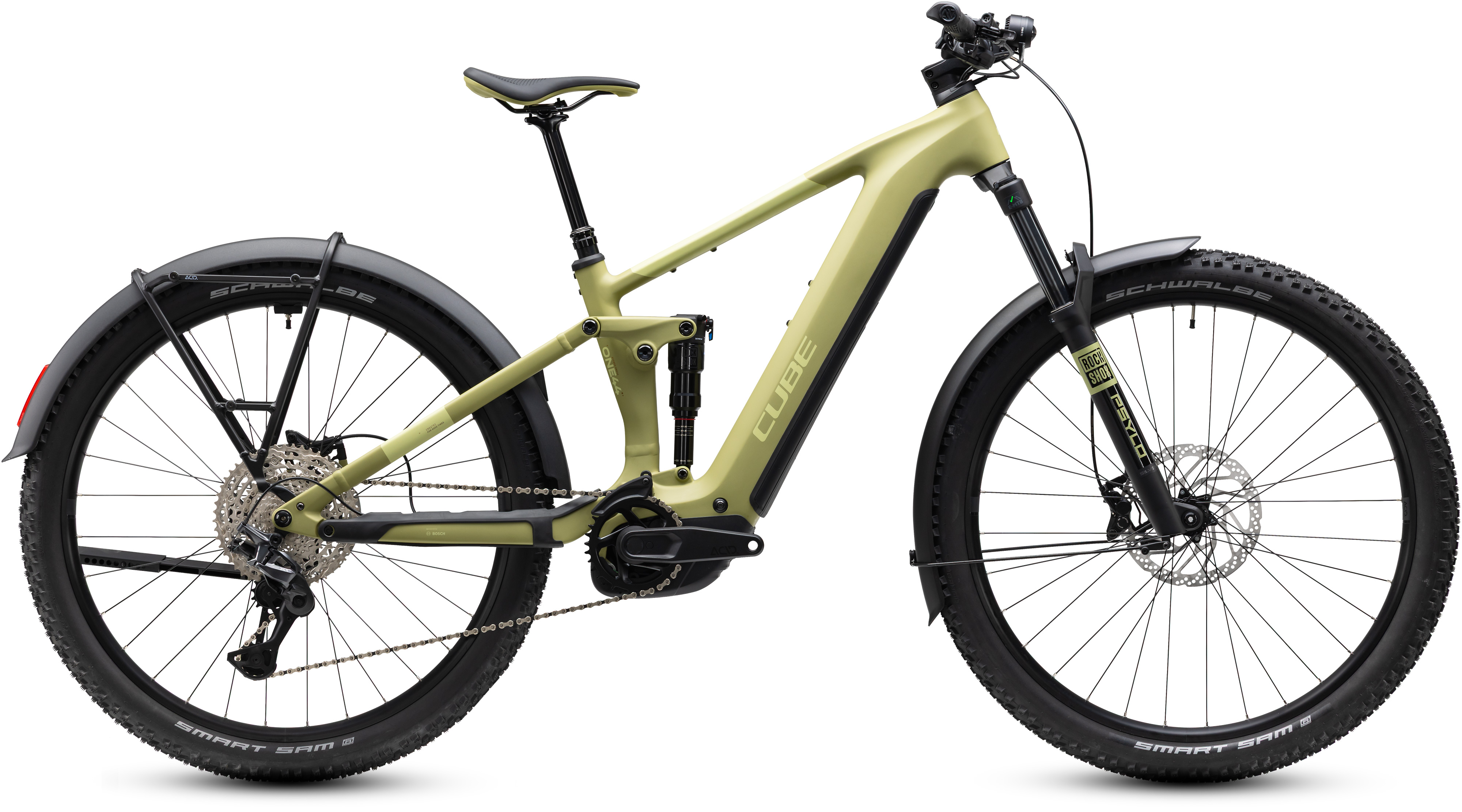 Ciclism - BICICLETA ELECTRICA CUBE STEREO HYBRID ONE44 PRO 800 FE SOFTWILLOW GREEN 2027 cadru M (18") - roti 29