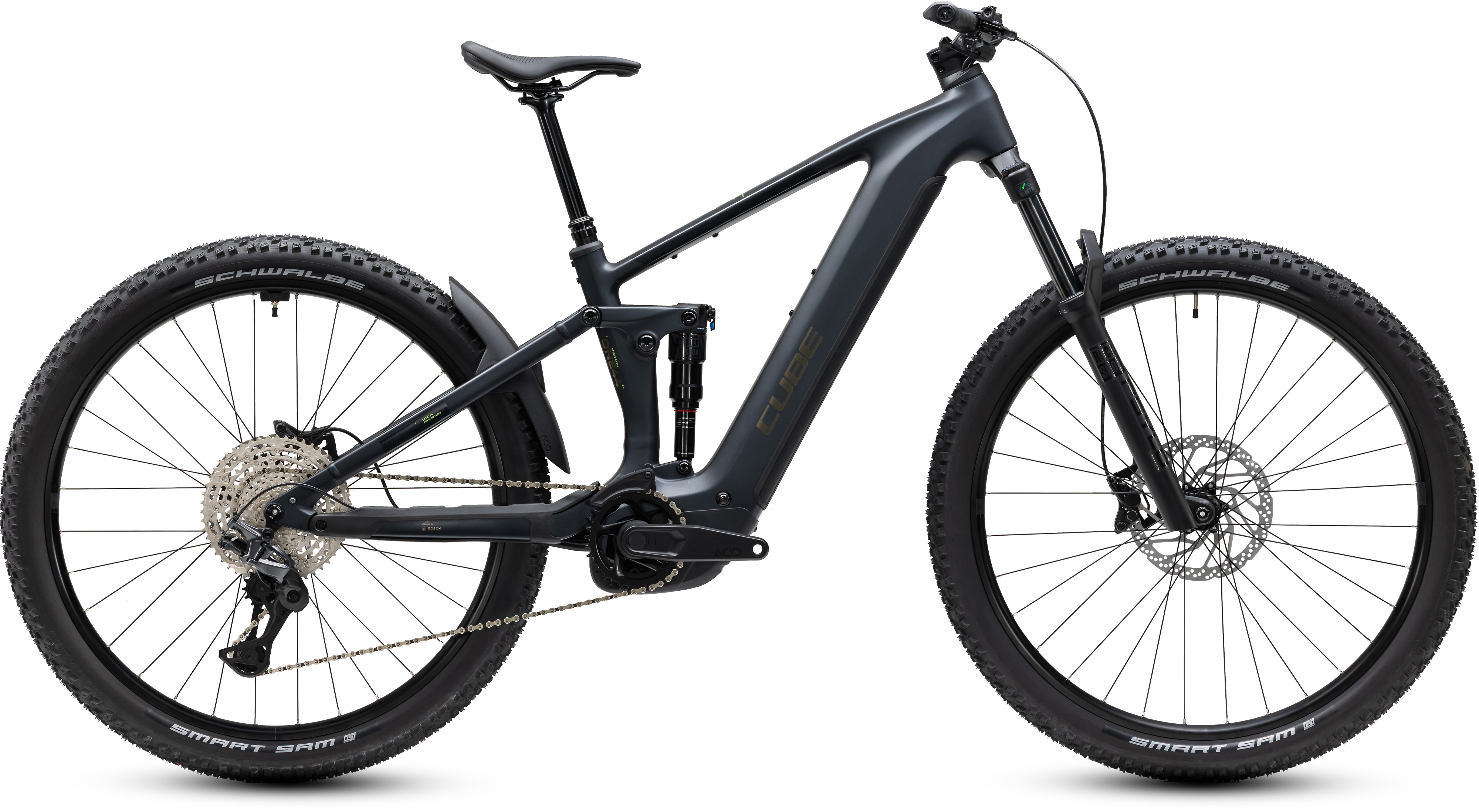 Ciclism - BICICLETA ELECTRICA CUBE STEREO HYBRID ONE44 PRO 800 COAL BLACK 2027 cadru S (16") - roti 27.5