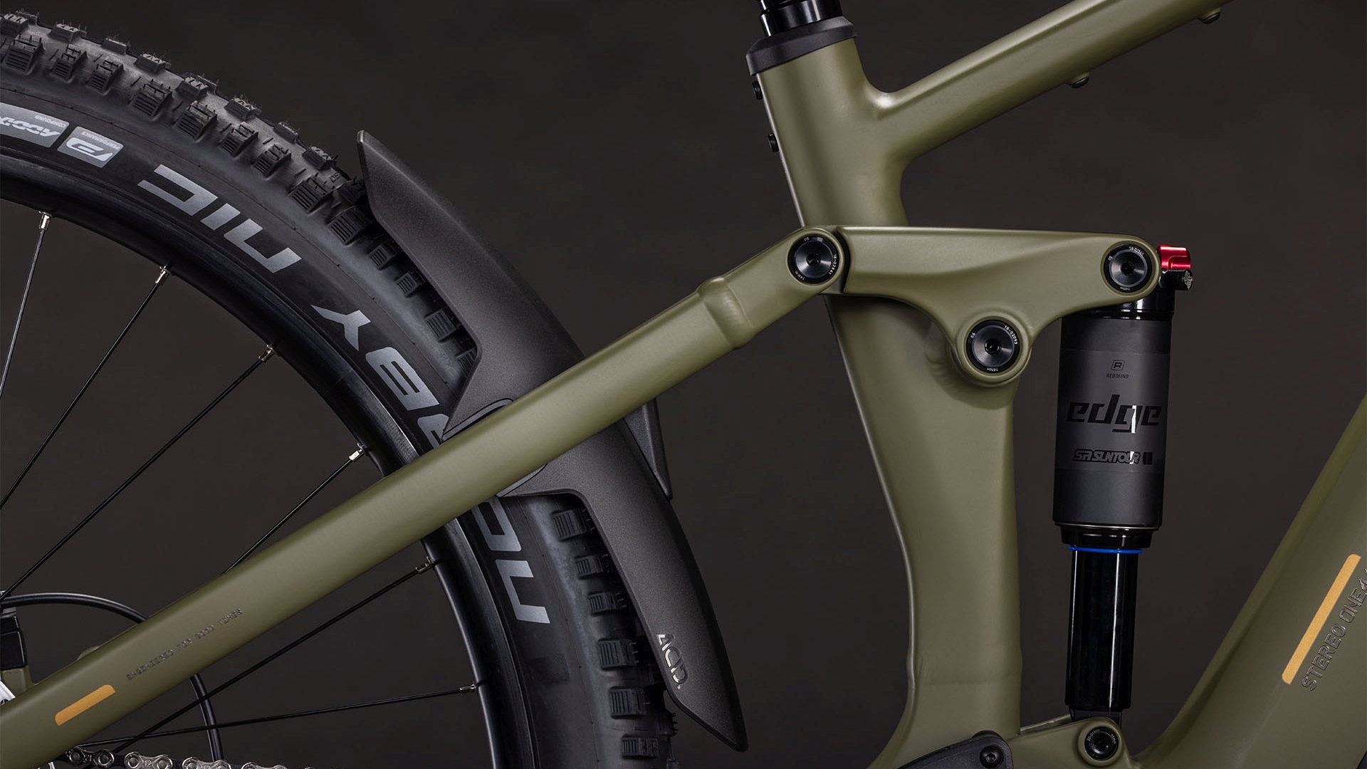 BICICLETA ELECTRICA CUBE STEREO HYBRID ONE44 PRO 800 DUSTYOLIVE GOLD 2026 cadru L (20") - roti 29 [2]