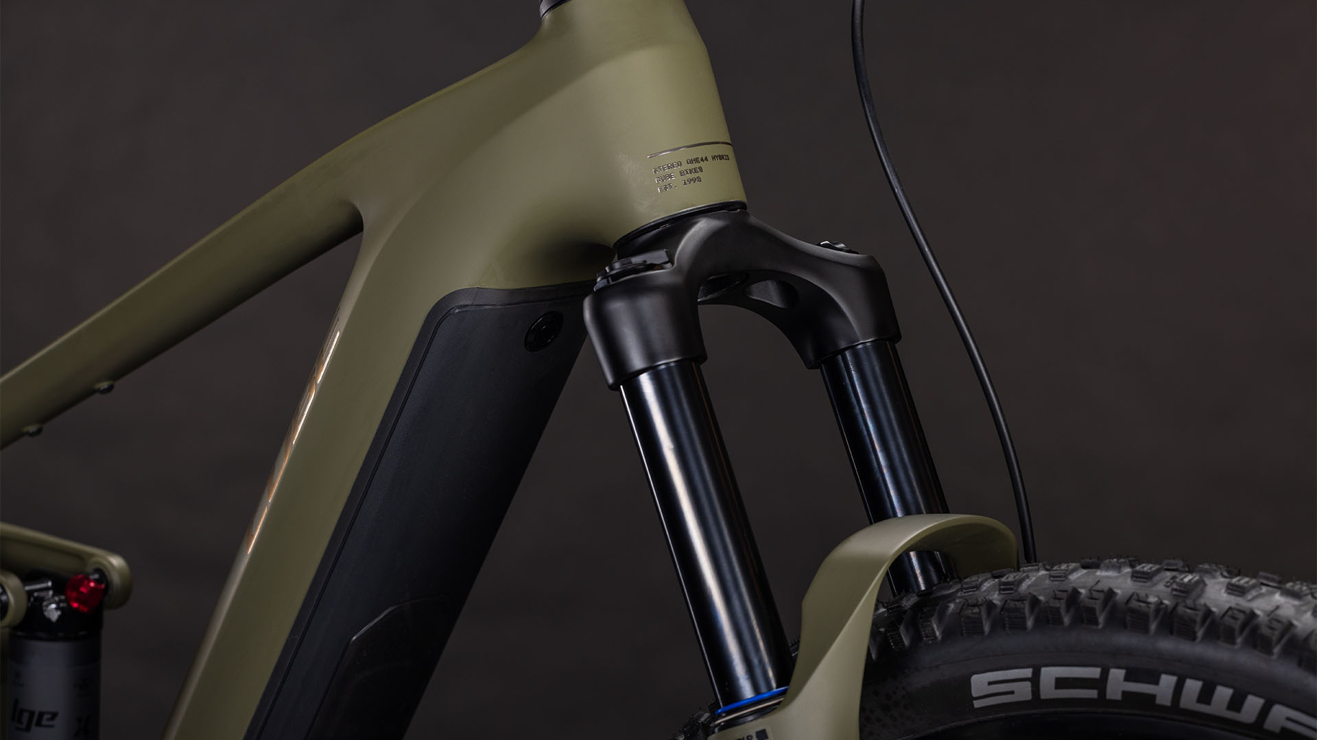 BICICLETA ELECTRICA CUBE STEREO HYBRID ONE44 PRO 800 DUSTYOLIVE GOLD 2026 cadru L (20") - roti 29 [3]