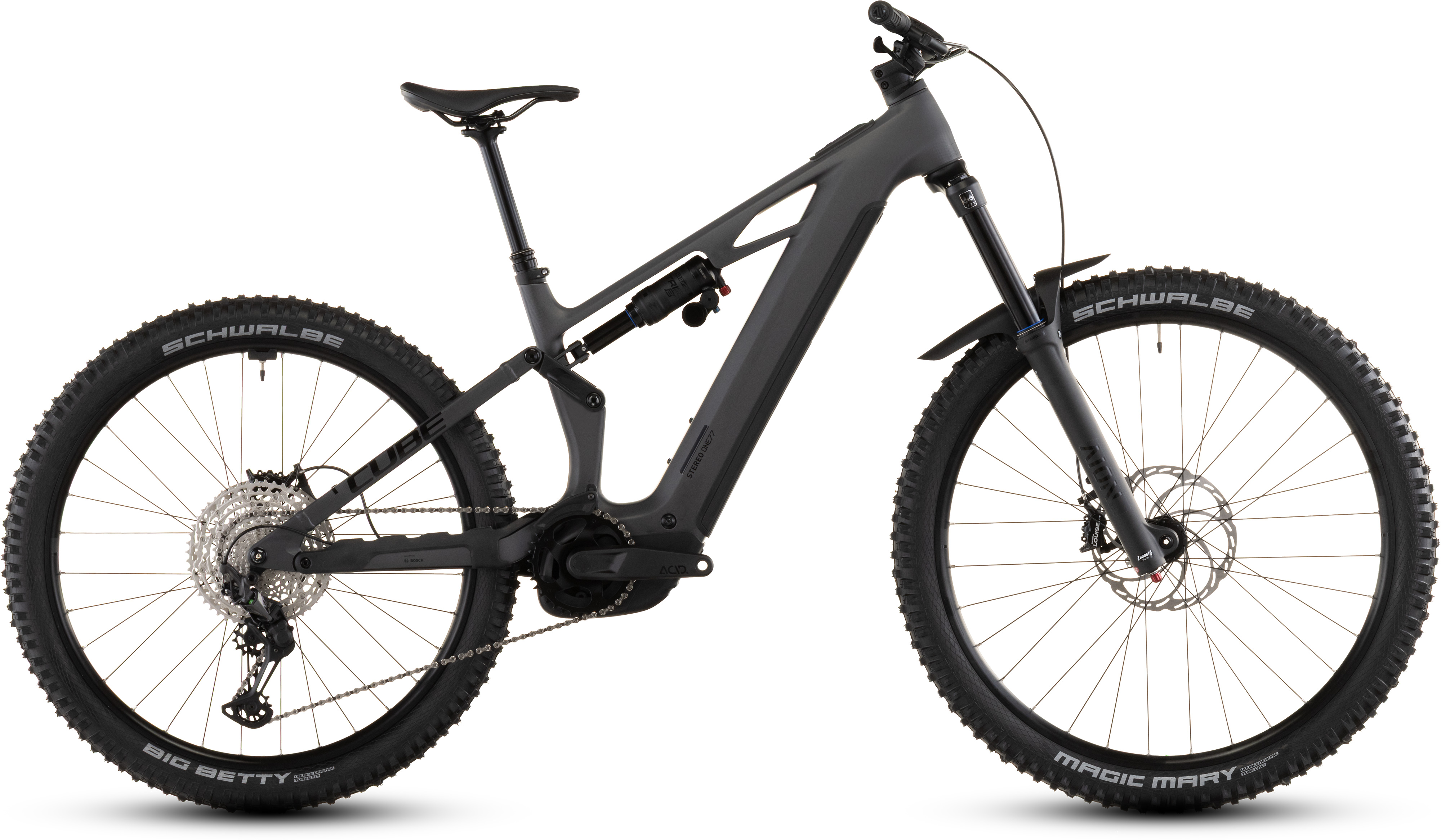 Biciclete electrice - BICICLETA ELECTRICA CUBE STEREO HYBRID ONE77 HPC RACE 800 IRONGREY BLACK 2026 M