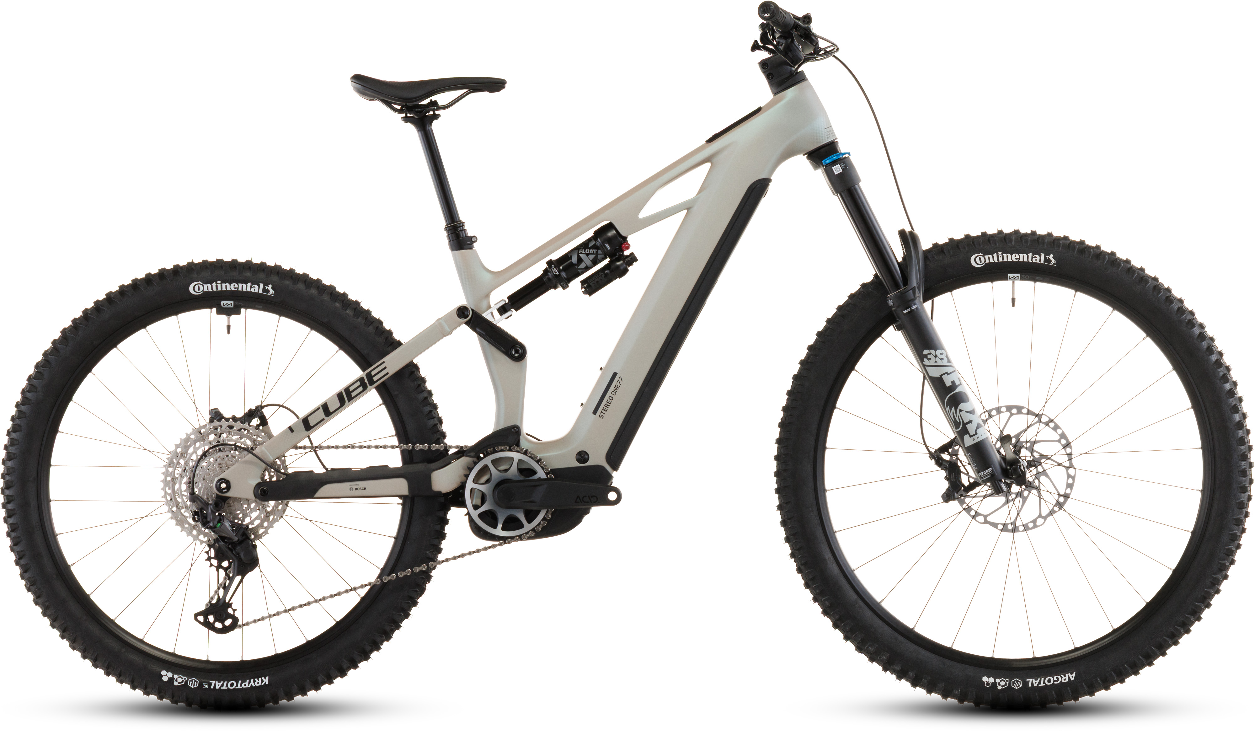 Biciclete electrice - BICICLETA ELECTRICA CUBE STEREO HYBRID ONE77 HPC SLX 800 GLINTSAND BLACK 2026 L