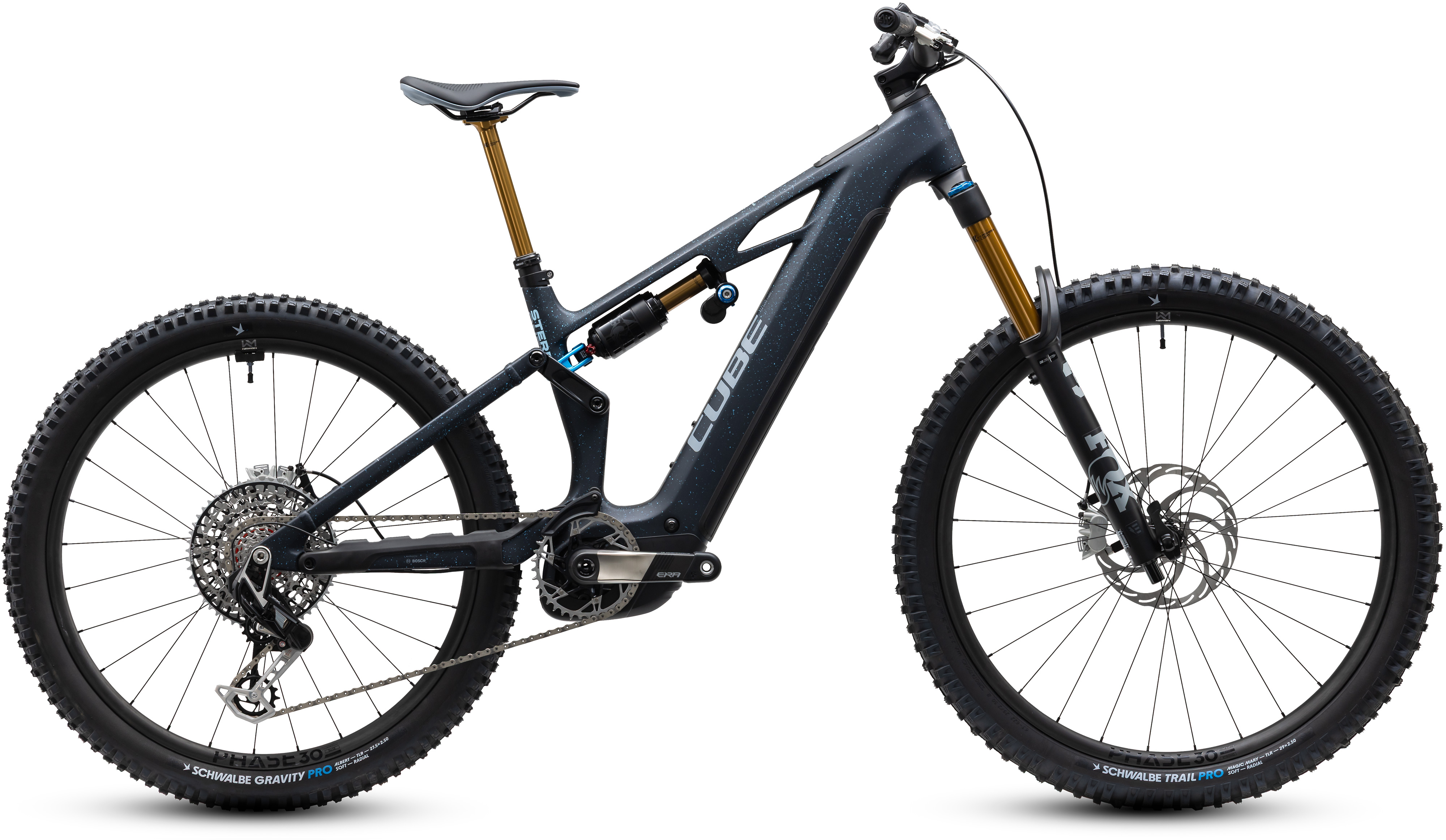 Ciclism - BICICLETA ELECTRICA CUBE STEREO HYBRID ONE77 HPC SLT 800 BLUEGALAXY GREY 2027 M
