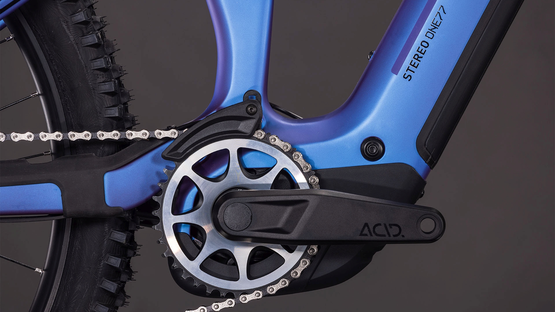 BICICLETA ELECTRICA CUBE STEREO HYBRID ONE77 HPC SLX 800 BLUEIRIS BLACK 2026 M [3]