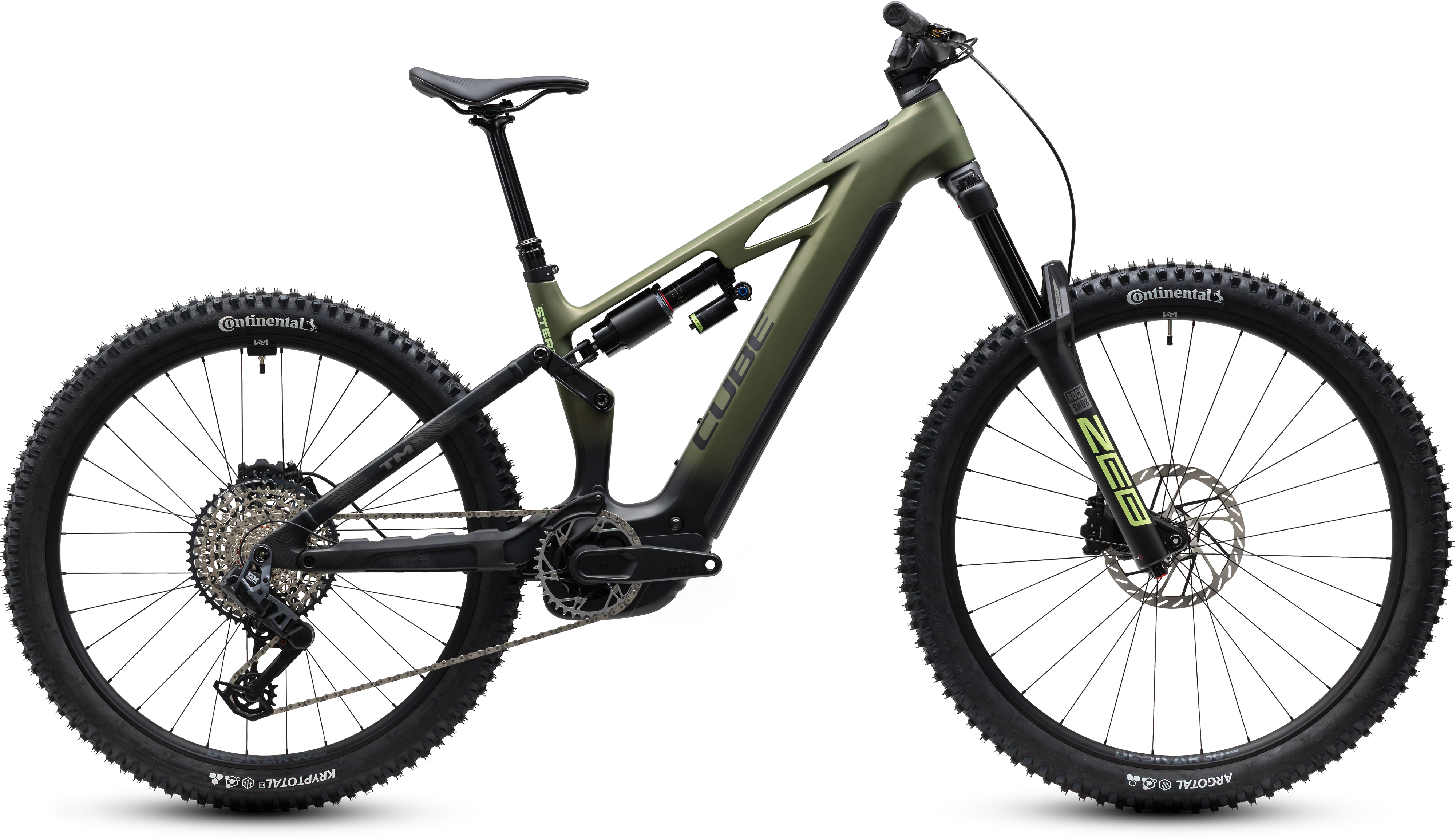 BICICLETA ELECTRICA CUBE STEREO HYBRID ONE77 HPC TM 800 REEDGREEN GILLS 2027 M [0]