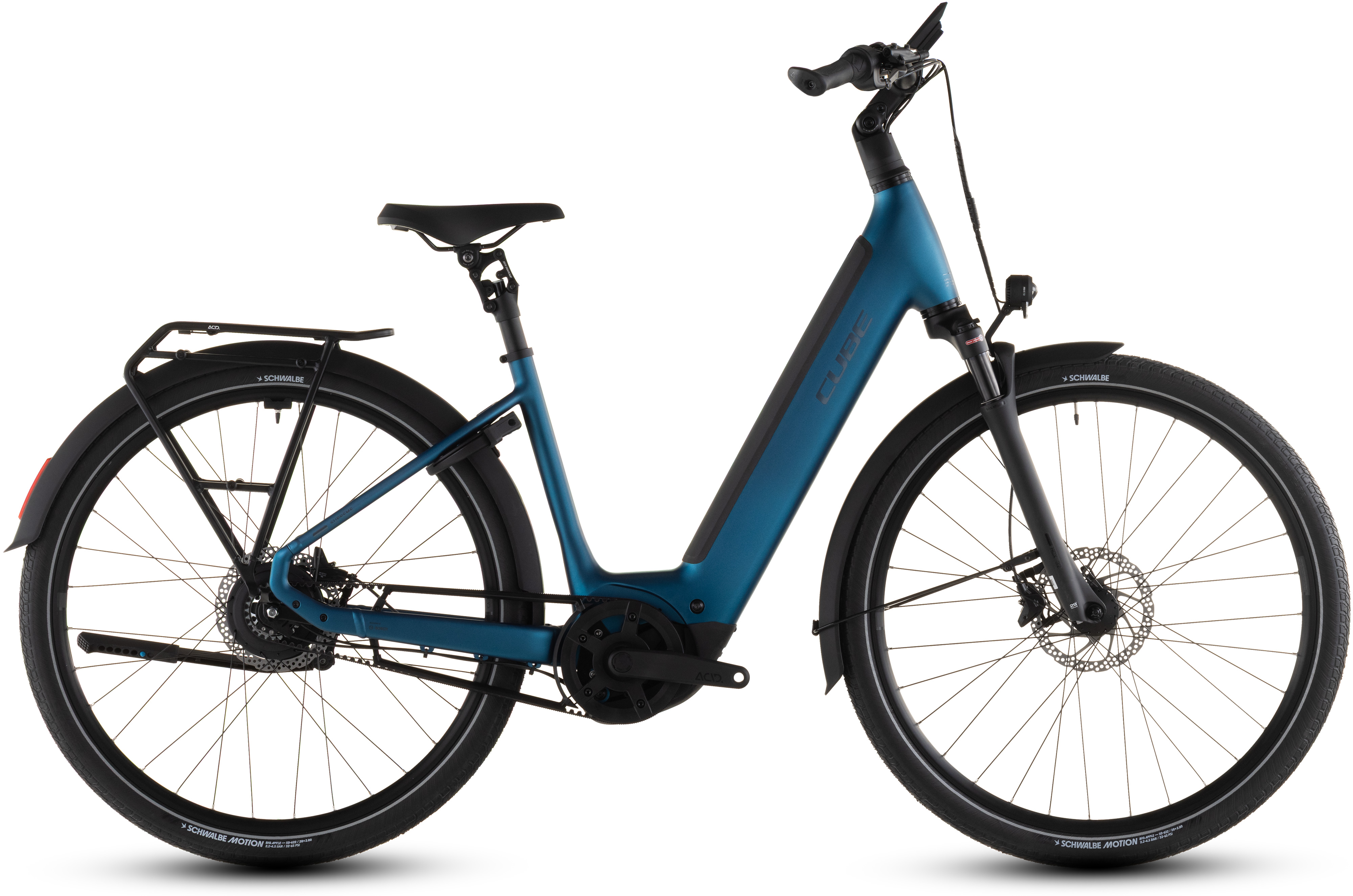 Biciclete electrice - BICICLETA ELECTRICA CUBE SUPREME HYBRID DELUXE PRO 600 EASY ENTRY ELECTRICBLUE CHROME 2026 58 cm