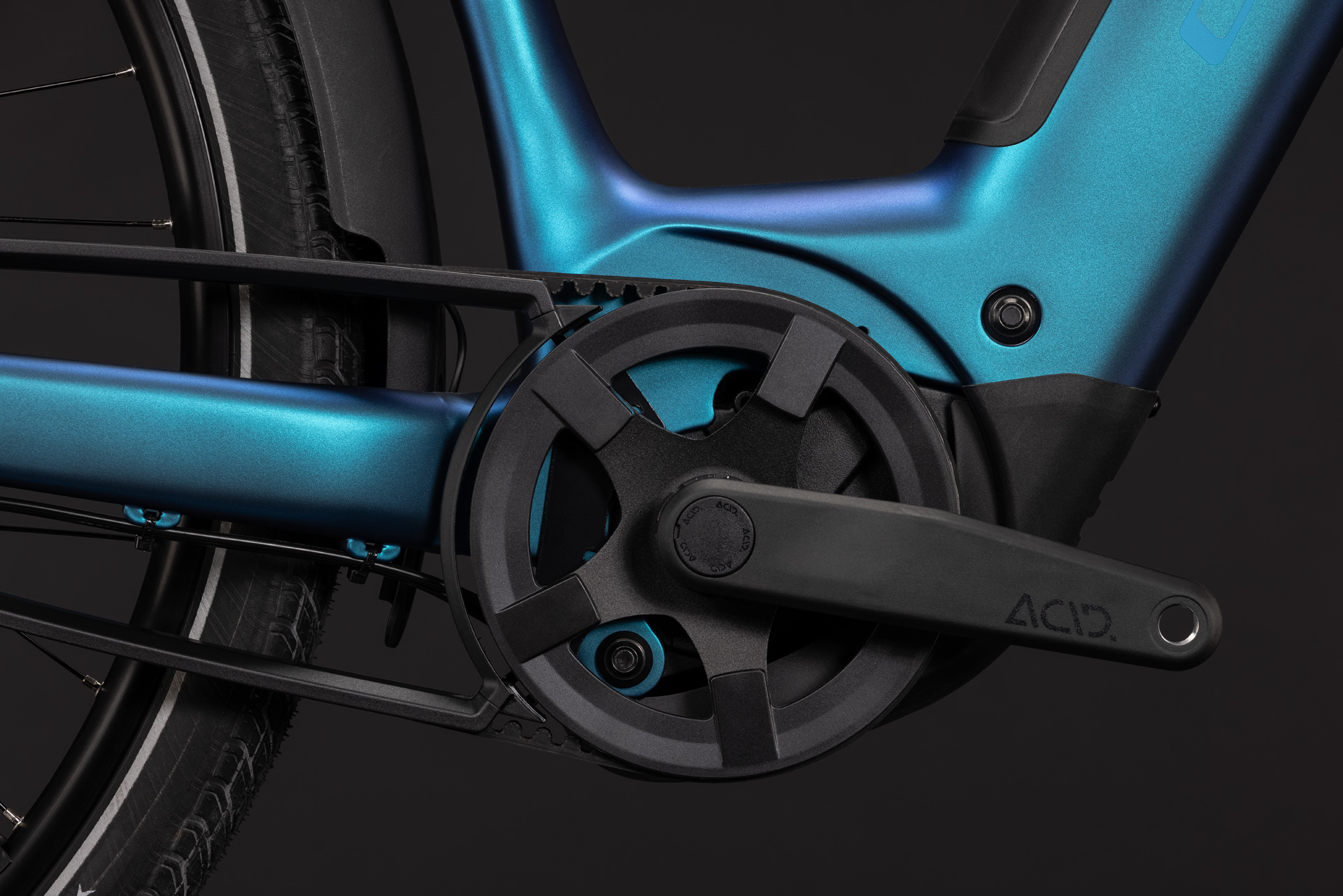 BICICLETA ELECTRICA CUBE SUPREME HYBRID DELUXE PRO 600 EASY ENTRY NEBULA BLUE 2027 cadru 54cm - roti 28 [3]