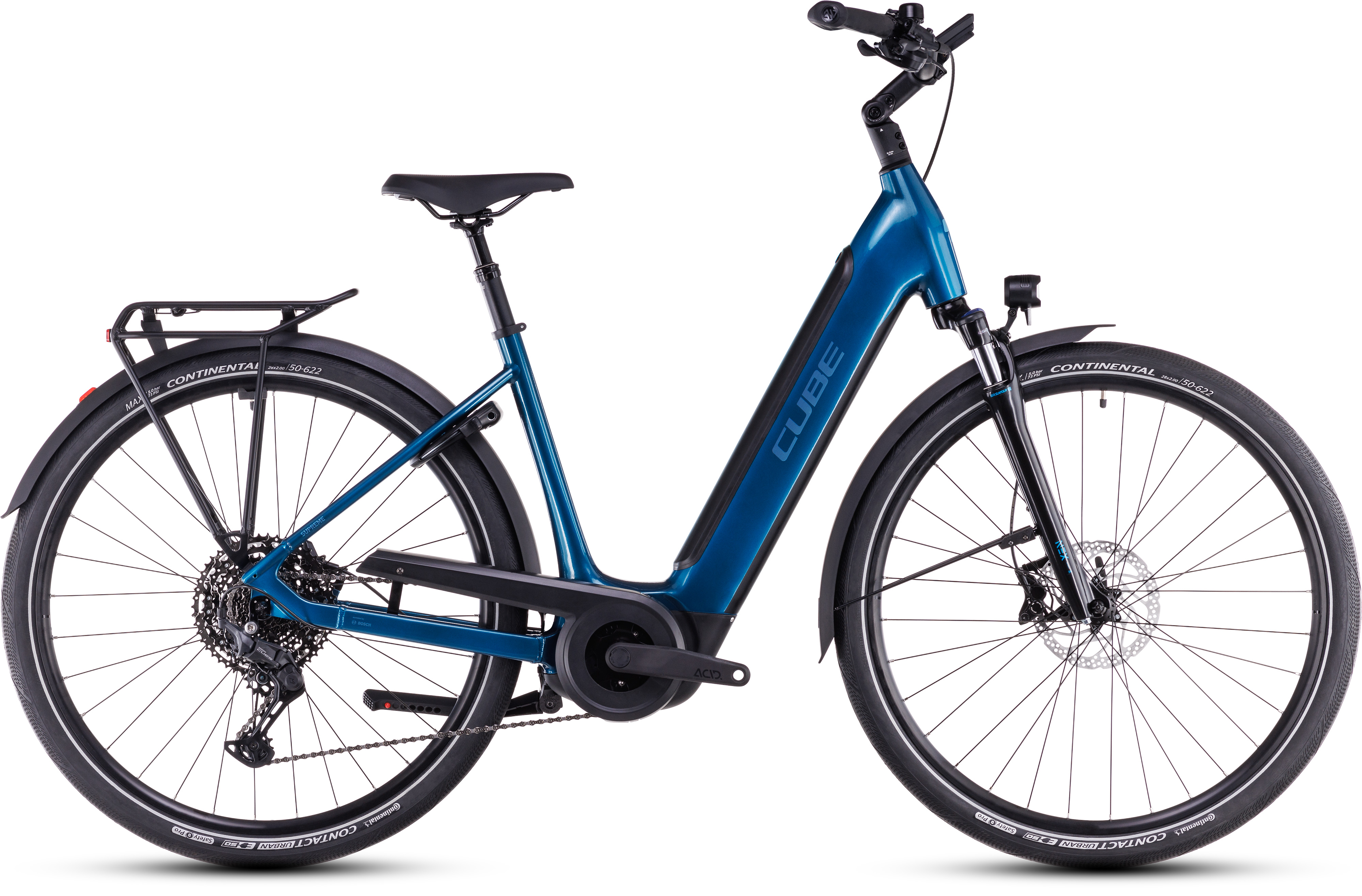 BICICLETA ELECTRICA CUBE SUPREME HYBRID PRO 625 EASY ENTRY ELECTRICBLUE BLUE 2025 cadru 46cm - roti 28" [0]