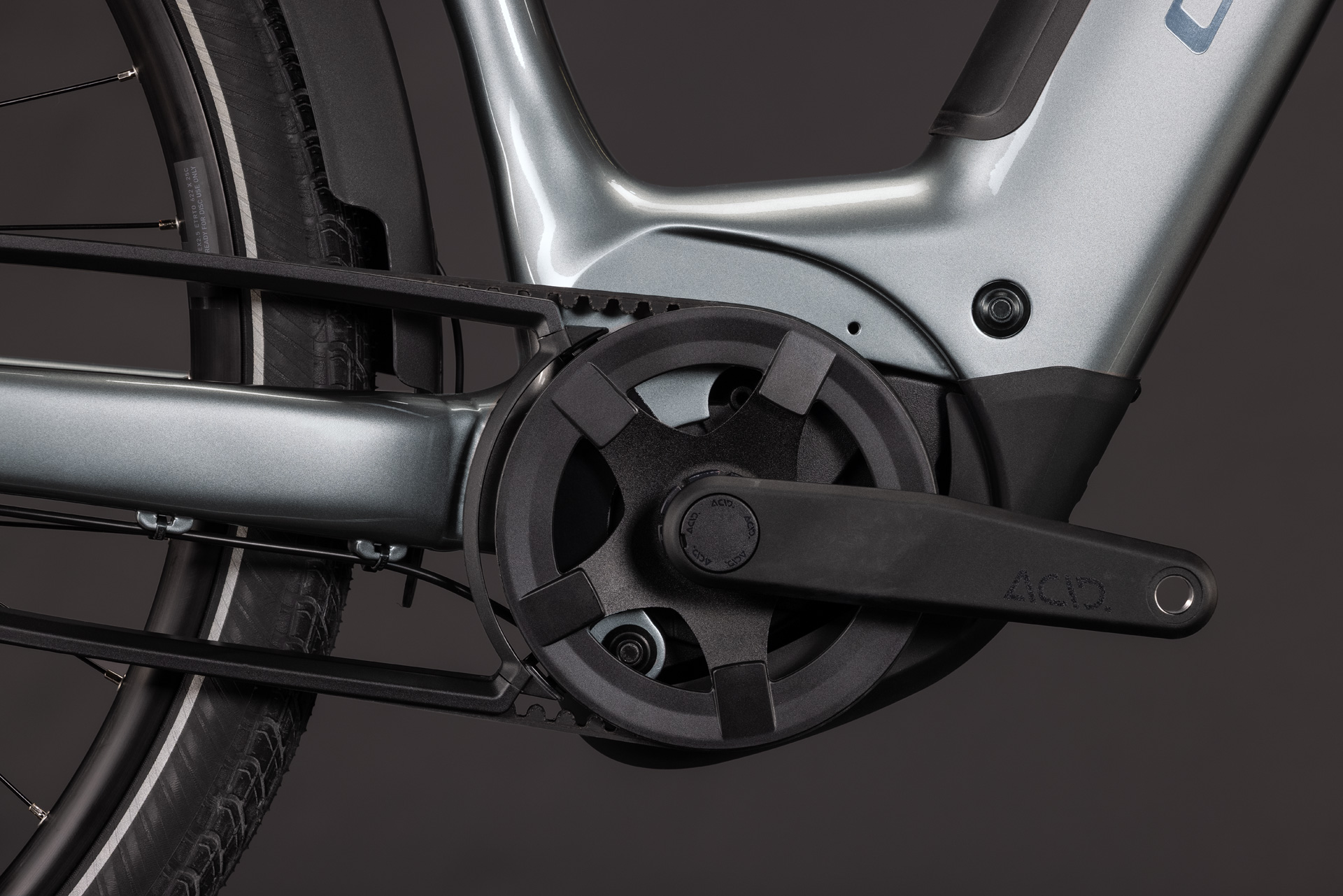 BICICLETA ELECTRICA CUBE SUPREME RT HYBRID DELUXE EX 600 EASY ENTRY QUICKSILVER GREY 2027 cadru 42cm - roti 26 [3]