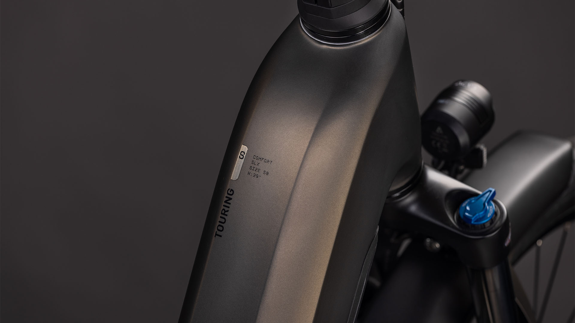 BICICLETA ELECTRICA CUBE TOURING HYBRID COMFORT SLX 800 EASY ENTRY CHARCOAL CHROME 2026 50 cm [1]