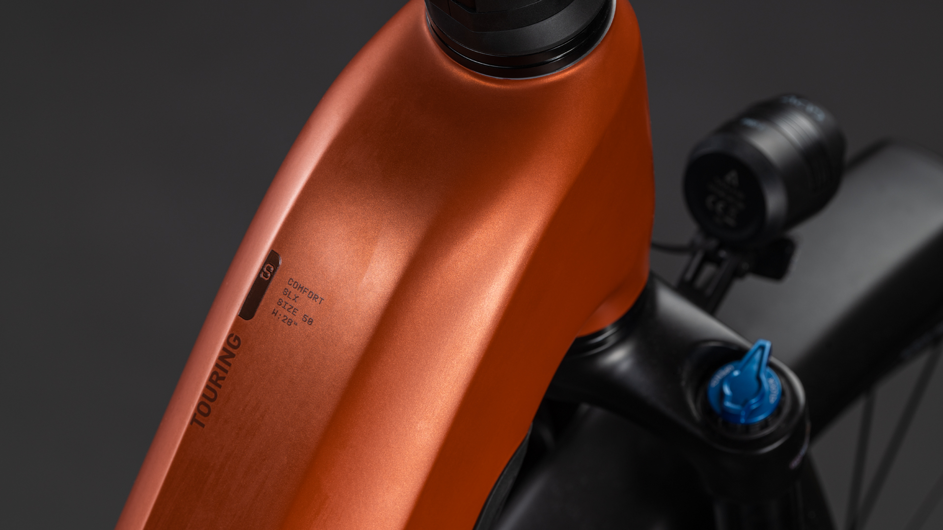 BICICLETA ELECTRICA CUBE TOURING HYBRID COMFORT SLX 800 EASY ENTRY CHILLI CHROME 2026 54 cm [1]