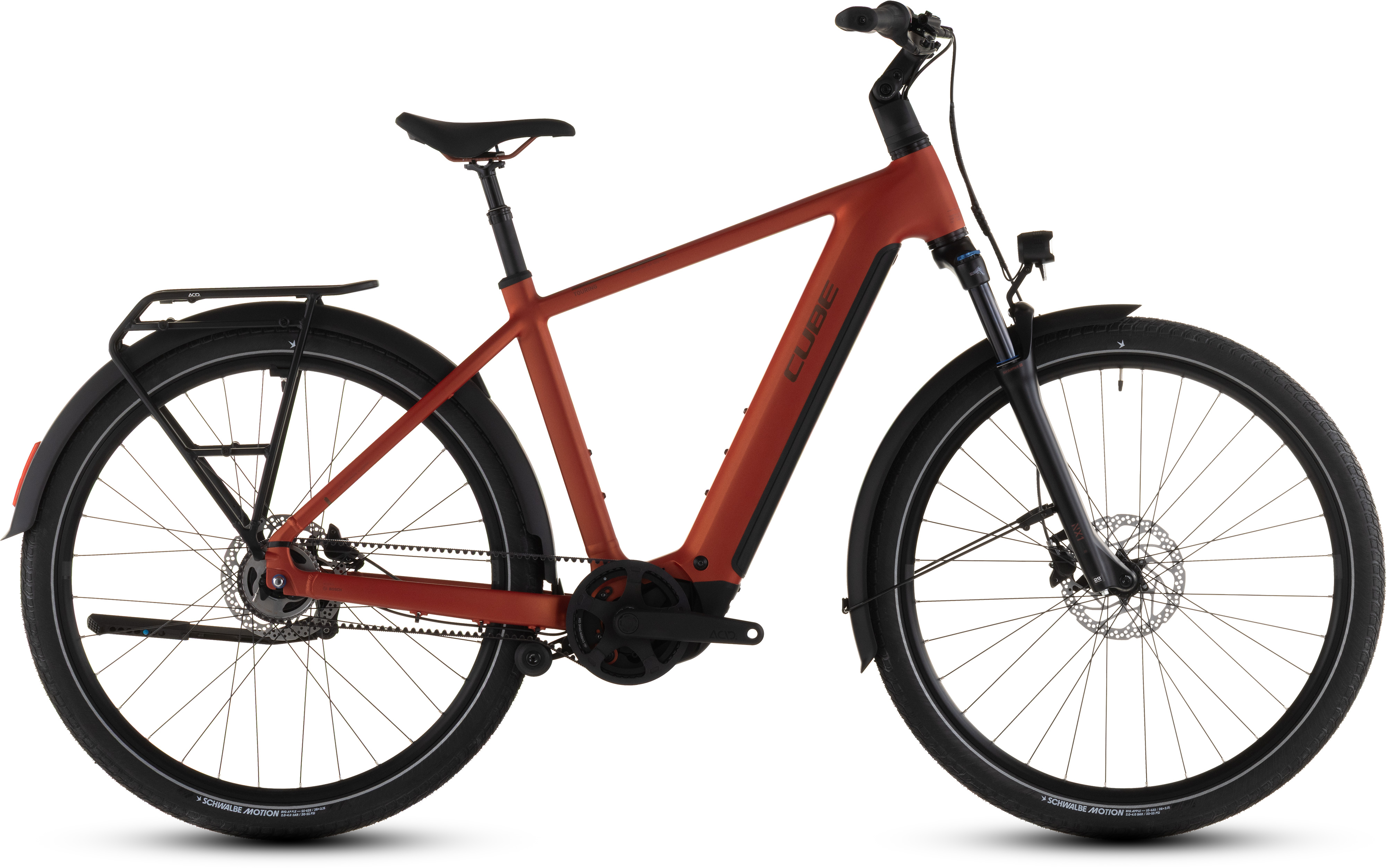 Biciclete electrice - BICICLETA ELECTRICA CUBE TOURING HYBRID COMFORT SLX 800 CHILLI CHROME 2026 58 cm