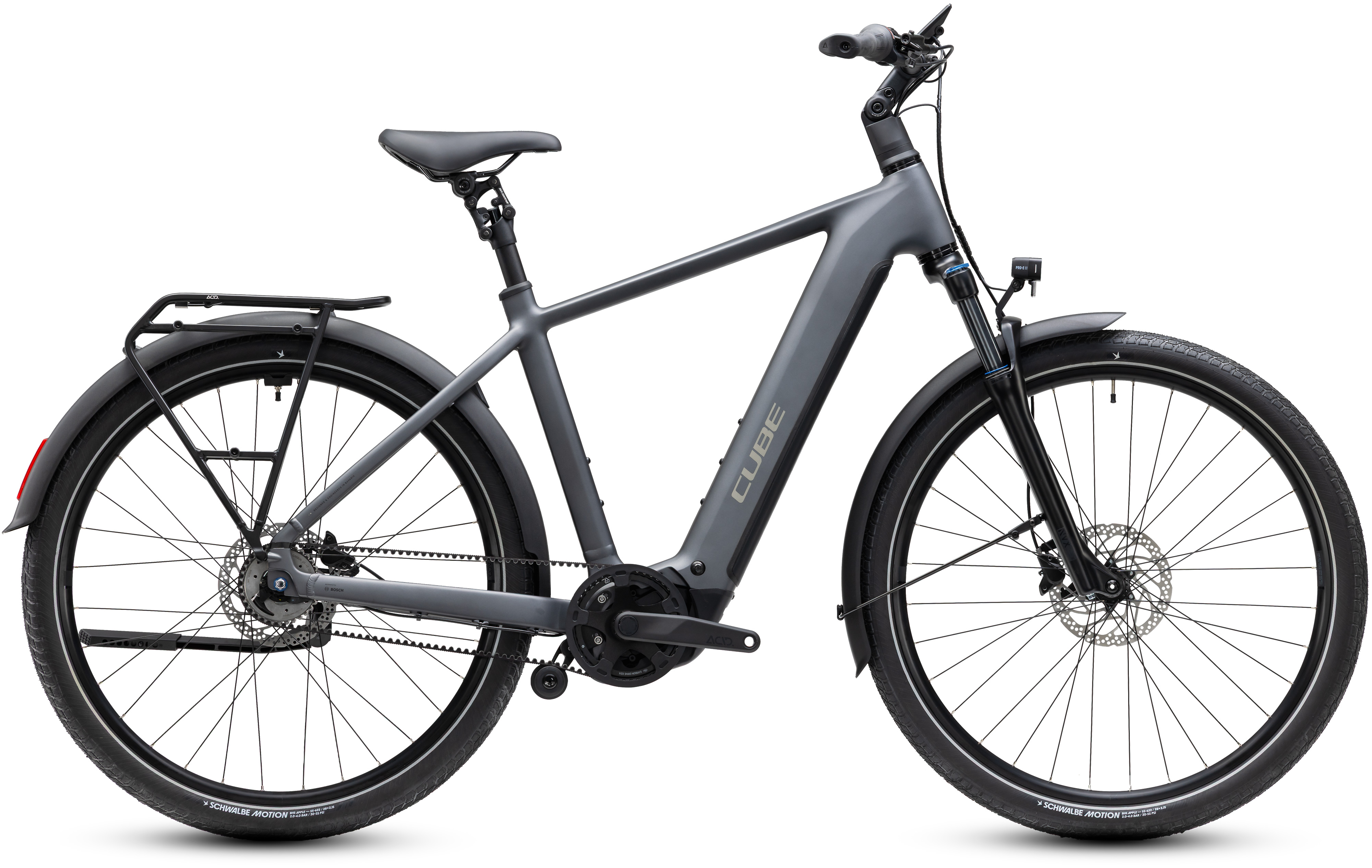 Ciclism - BICICLETA ELECTRICA CUBE TOURING HYBRID DELUXE SLX 800 SLABGREY CHROME 2027 54 cm