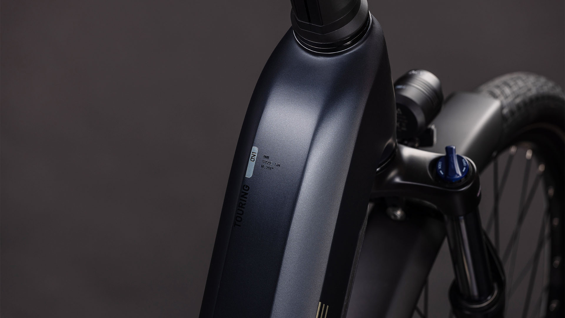 BICICLETA ELECTRICA CUBE TOURING HYBRID ONE 600 EASY ENTRY COAL CHROME 2026 58cm [1]