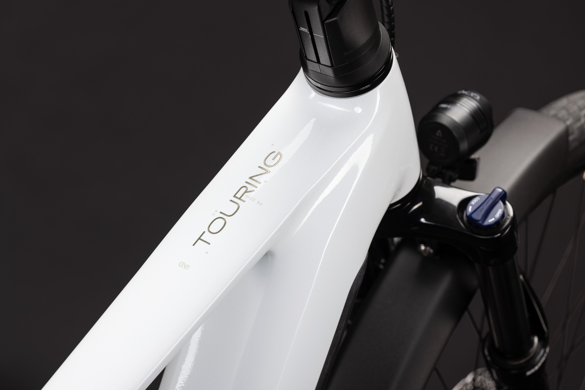 BICICLETA ELECTRICA CUBE TOURING HYBRID ONE 600 METALLICWHITE CHROME 2027 58 cm [2]