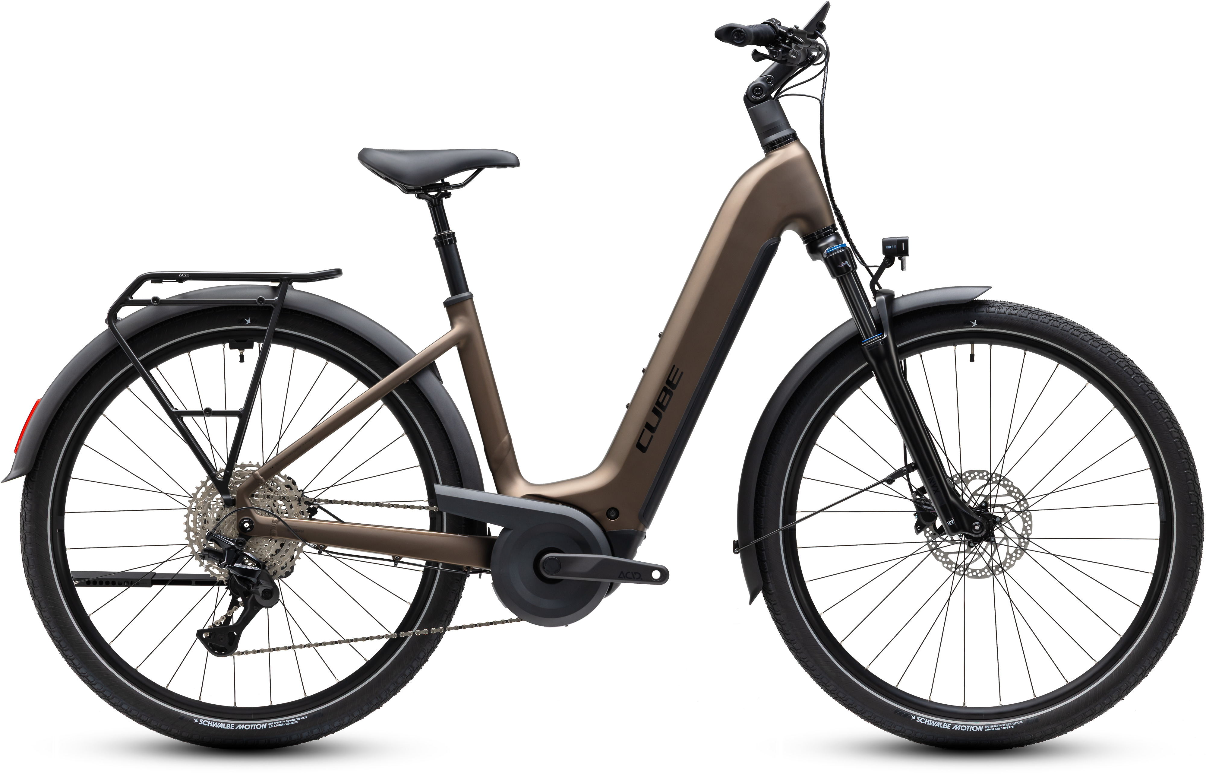 Ciclism - BICICLETA ELECTRICA CUBE TOURING HYBRID PRO 800 EASY ENTRY METALLICUMBRA BLACK 2027 58 cm