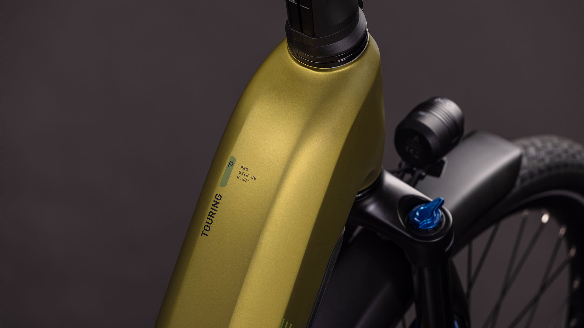 BICICLETA ELECTRICA CUBE TOURING HYBRID PRO 800 EASY ENTRY GOLDENLIME BLACK 2026 46 cm [1]