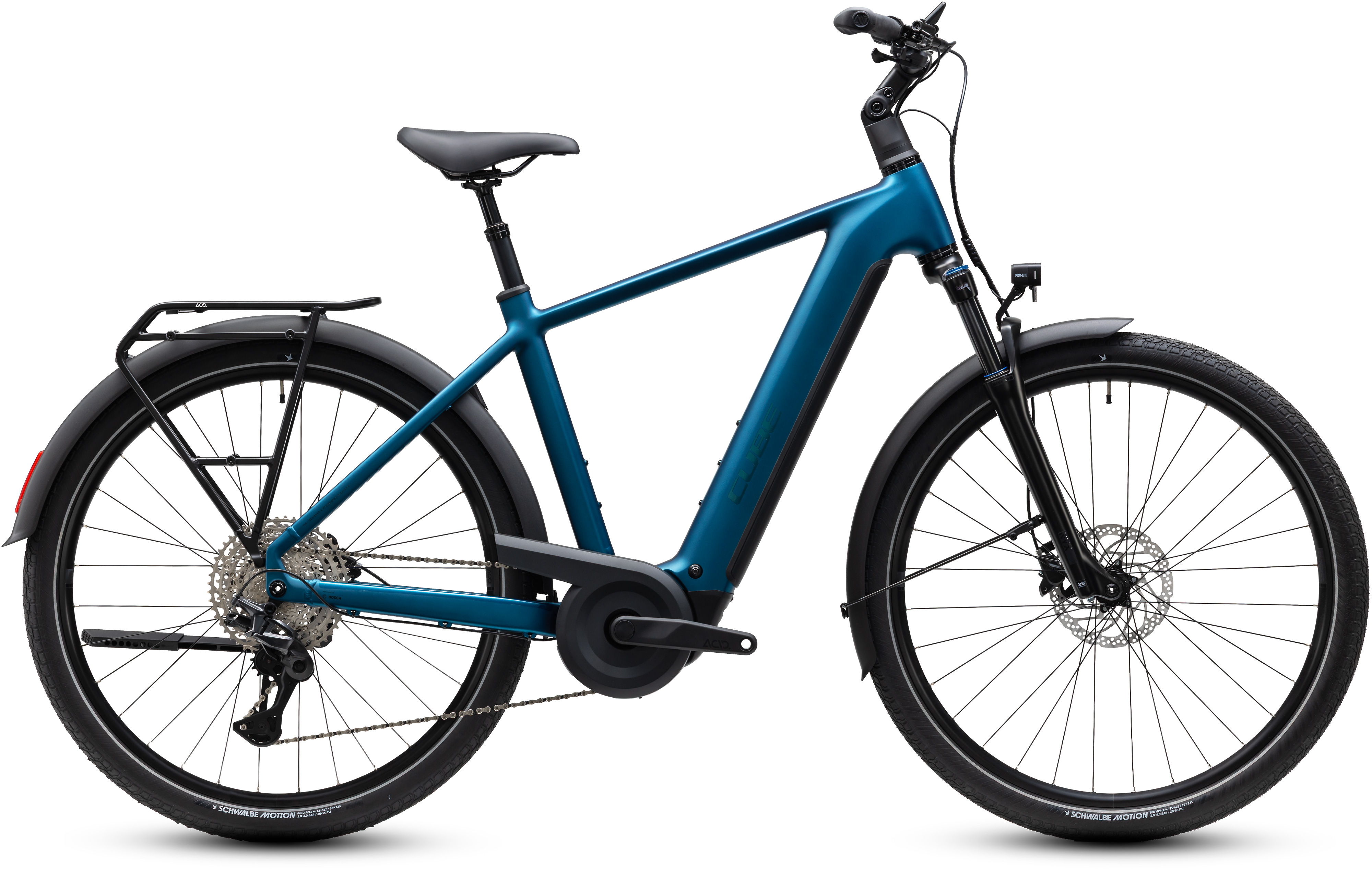 Ciclism - BICICLETA ELECTRICA CUBE TOURING HYBRID PRO 800 ELECTRICBLUE PRIZM 2027 58 cm