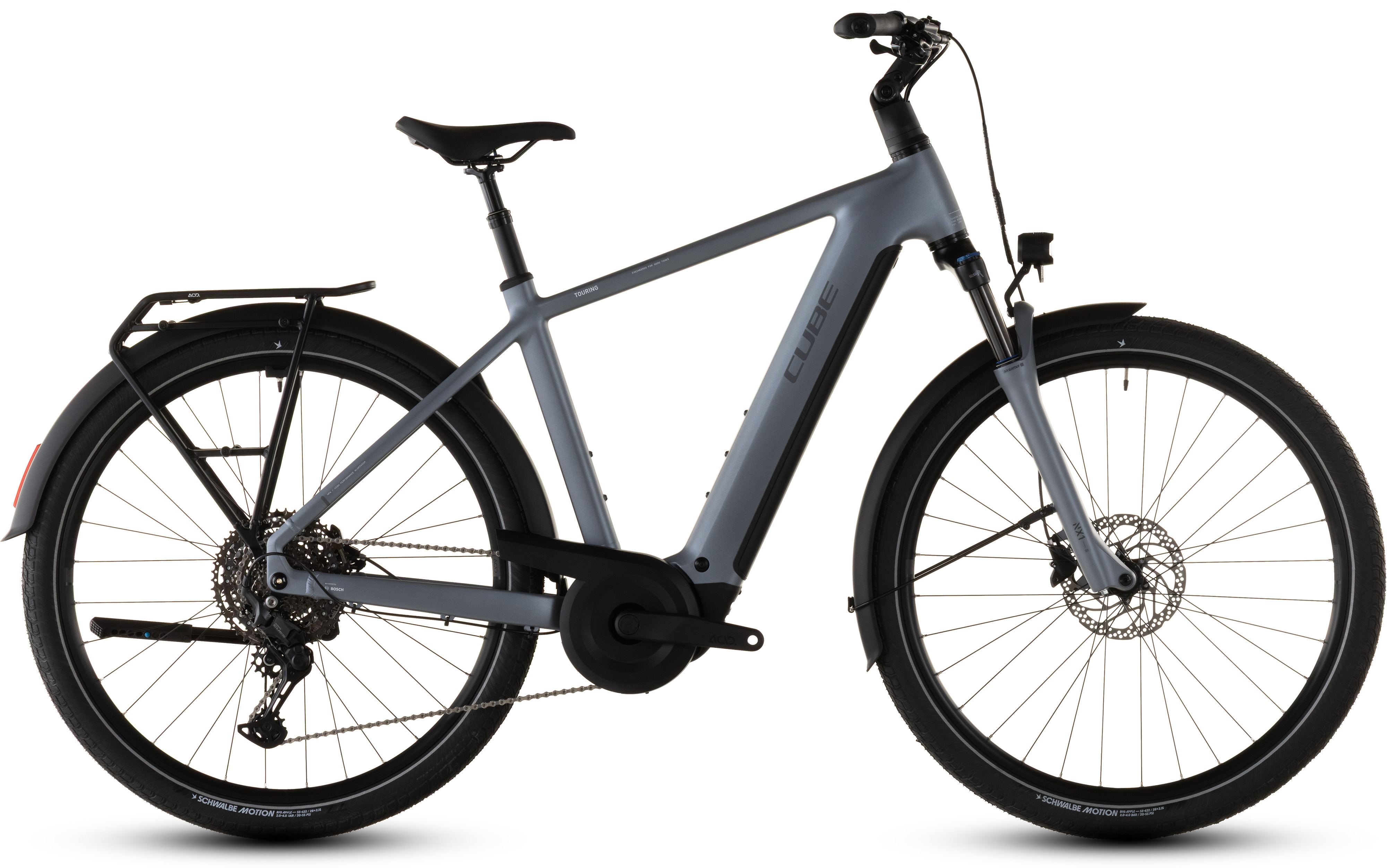 Biciclete electrice - BICICLETA ELECTRICA CUBE TOURING HYBRID PRO 800 PEARLGREY GREY 2026 62 cm