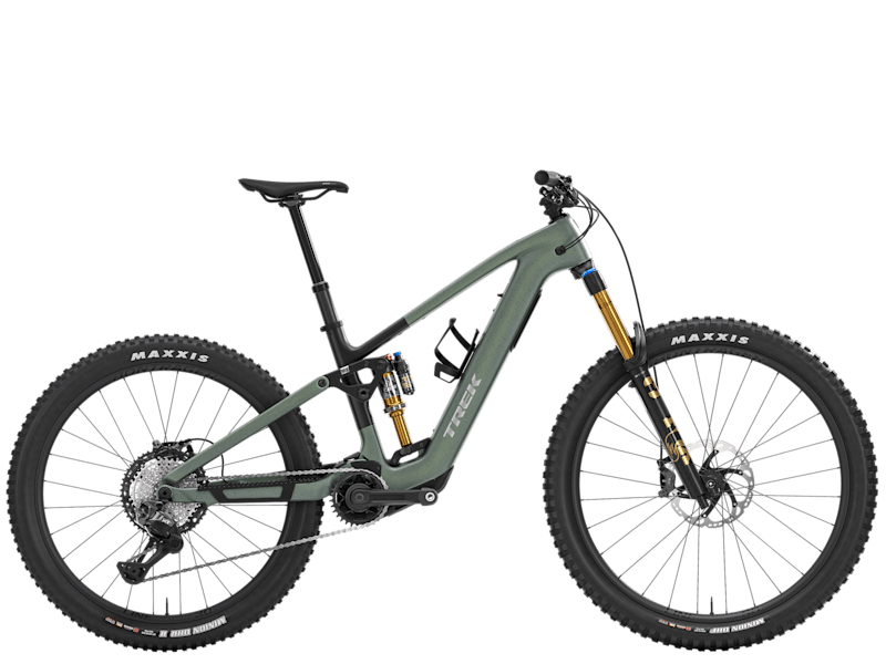 Ciclism - Bicicleta electrica Trek FUEL+ MX 9.8 XTDI2 EU Lichen Green/Keswick Green Splatter S