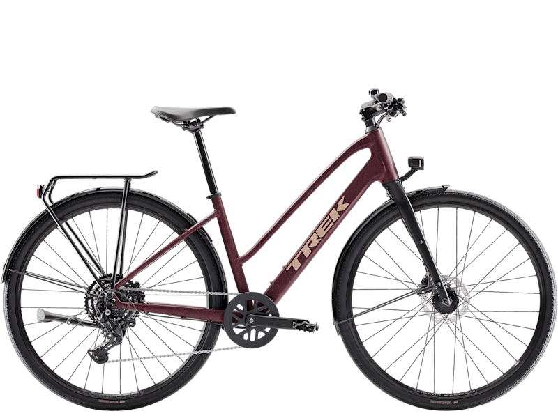 Ciclism - Bicicleta electrica Trek FX MS Sport EQ Cobra Blood / Sedona Red Splatt e r M