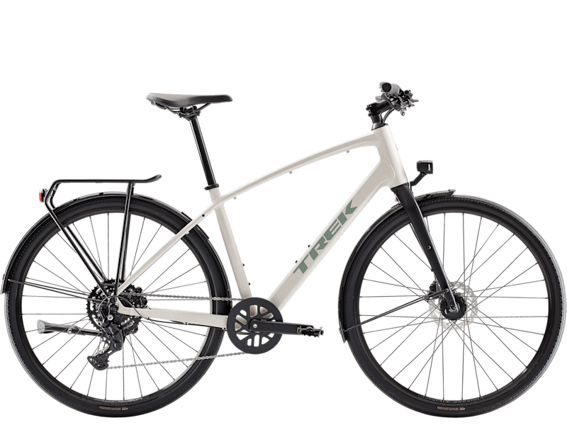 Ciclism - Bicicleta electrica Trek FX SO Sport EQ Buff Beige / Era White Splatter XL