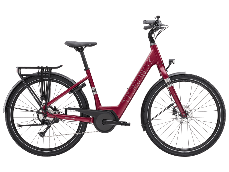 Ciclism - Bicicleta electrica Trek Verve+ 1 LS Matte Rage Red M