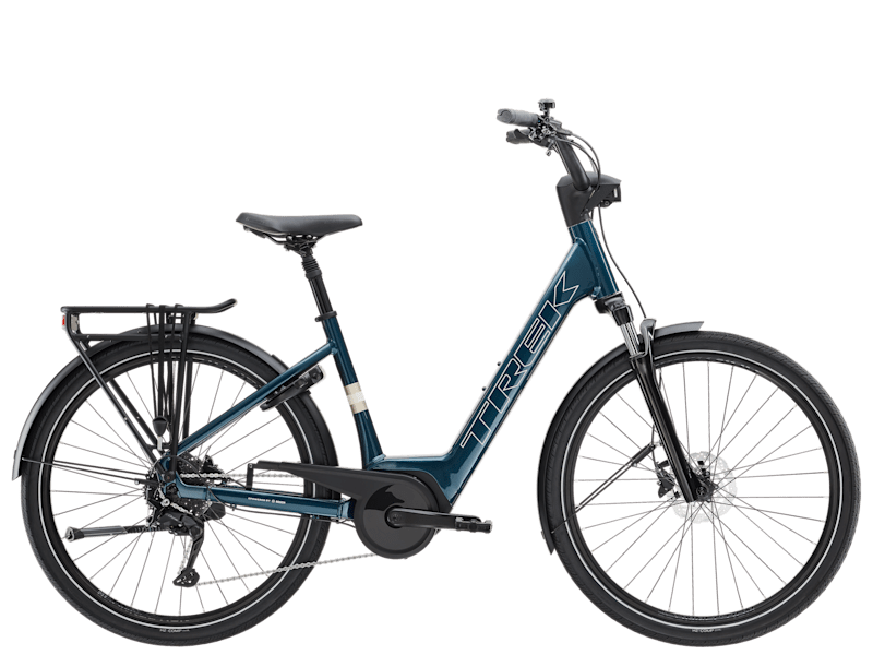 Ciclism - Bicicleta electrica Trek Verve+ 2 LS Dark Aquatic L