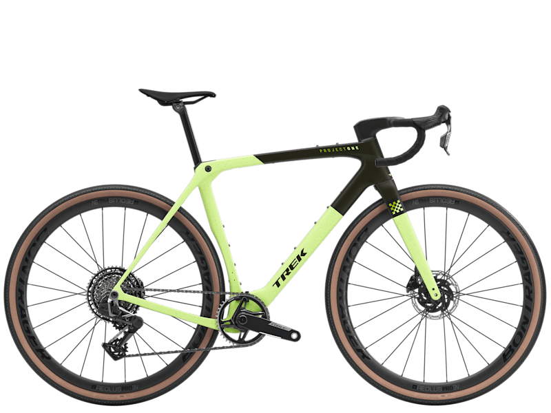 Biciclete Cursiere, Cyclocross si Gravel - Bicicleta Trek Checkmate SLR 7 AXS Olive Drab/Glowstick XL