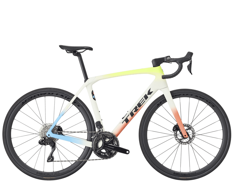Biciclete Cursiere, Cyclocross si Gravel - Bicicleta Trek Domane SL 6 Era White/Glowstick/Coral Fade 58 cm